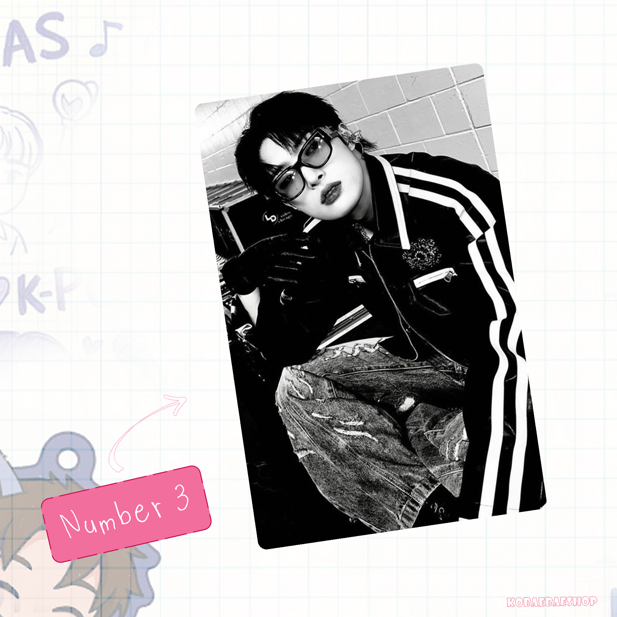 Atz - Mingie handmade photocards kpop inspired - Set 3