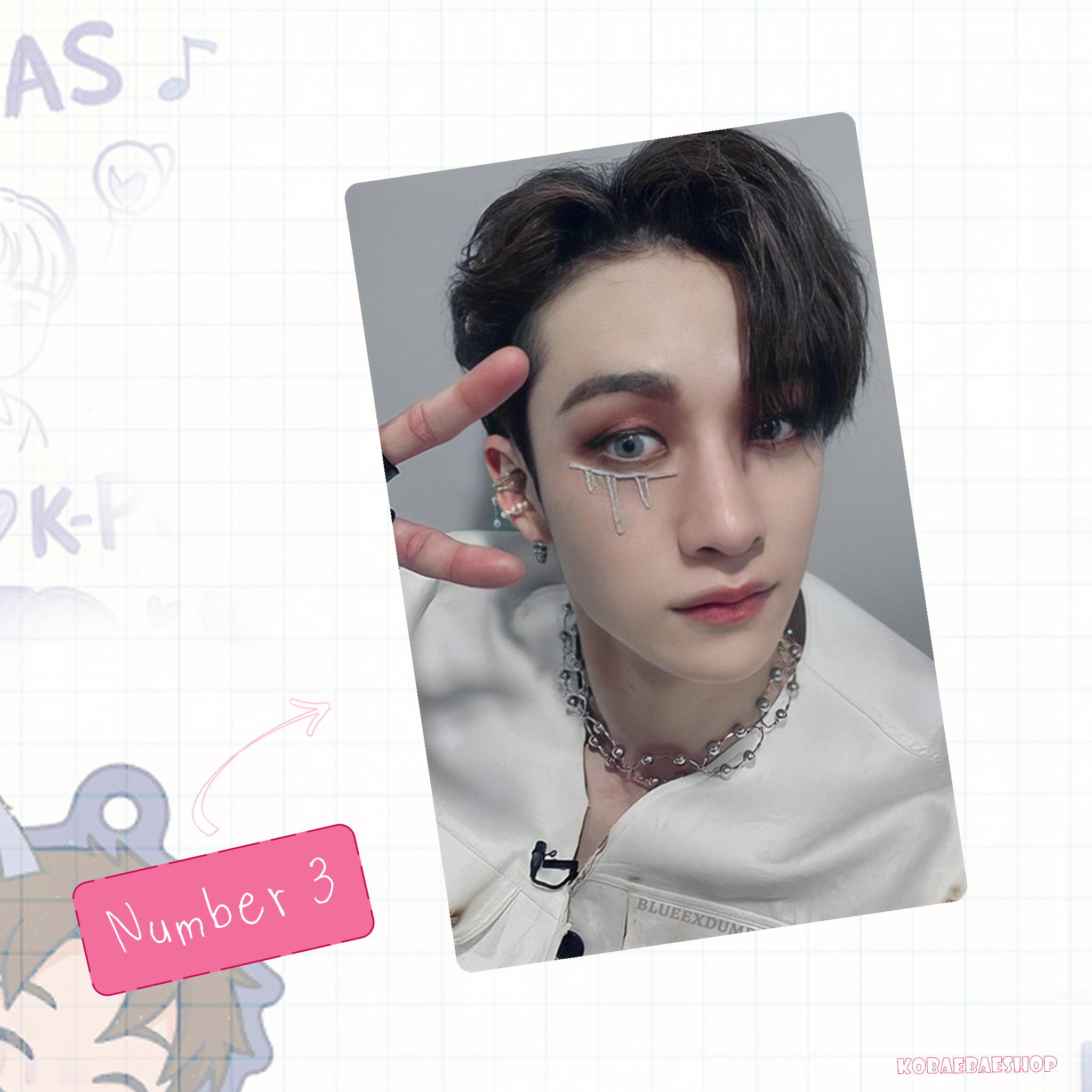 Skz - Channie Handmade photocards kpop inspired - Bias set 4