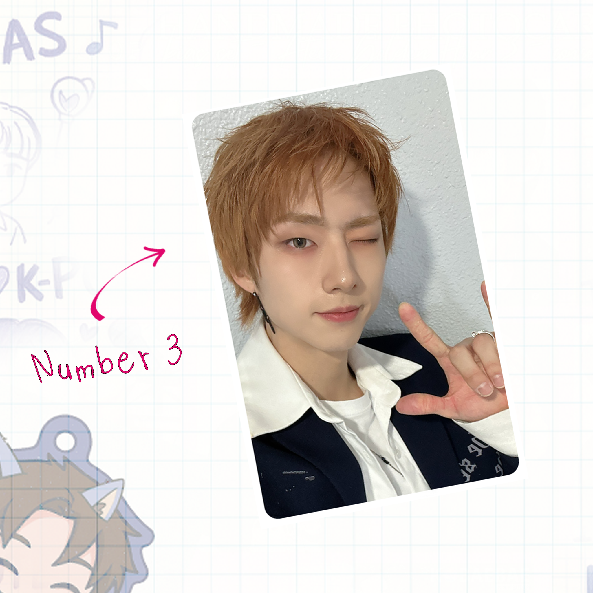 P1H - Ji handmade photocards kpop inspired - Set 1