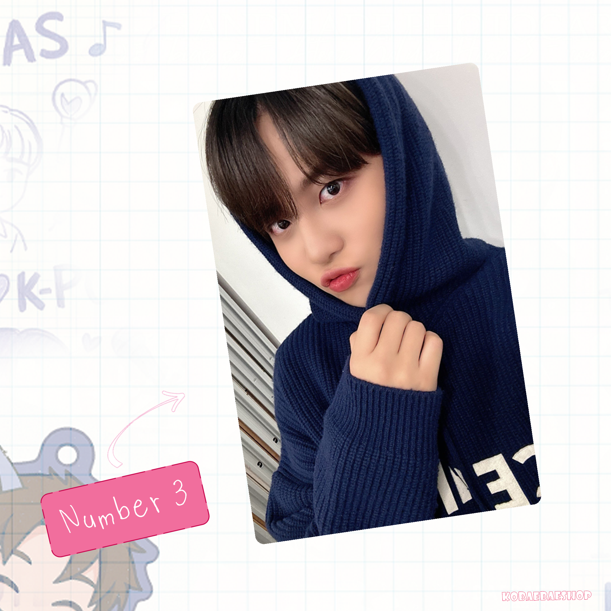 Atz - Jho handmade photocards kpop inspired - Set 3