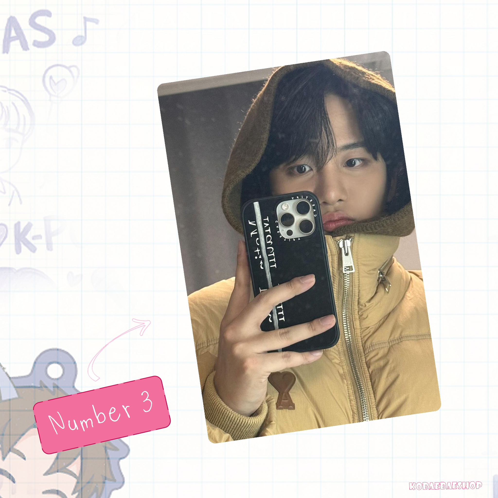 Atz - Jongh Handmade photocards kpop inspired - Bias Set 2