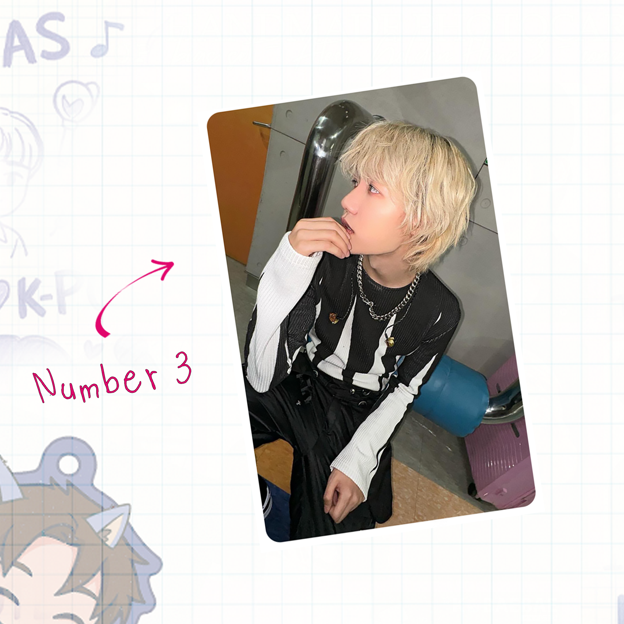 P1H - Seob handmade photocards kpop inspired - Set 1