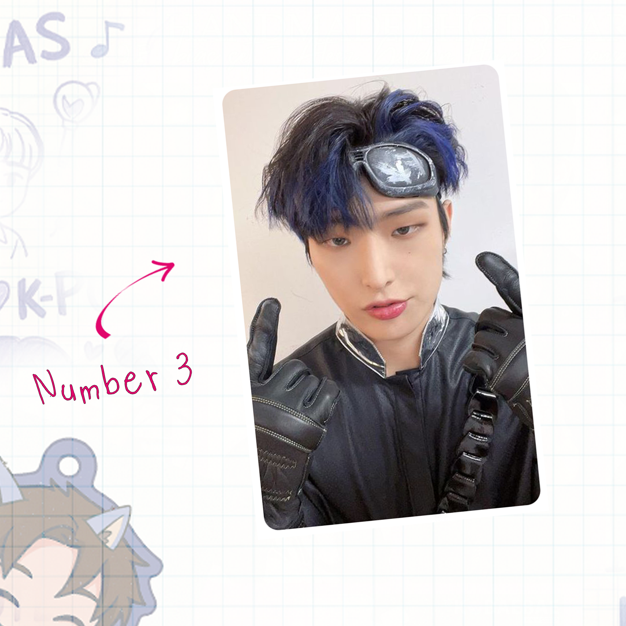 Atz - Mingie handmade photocards kpop inspired - Set 1