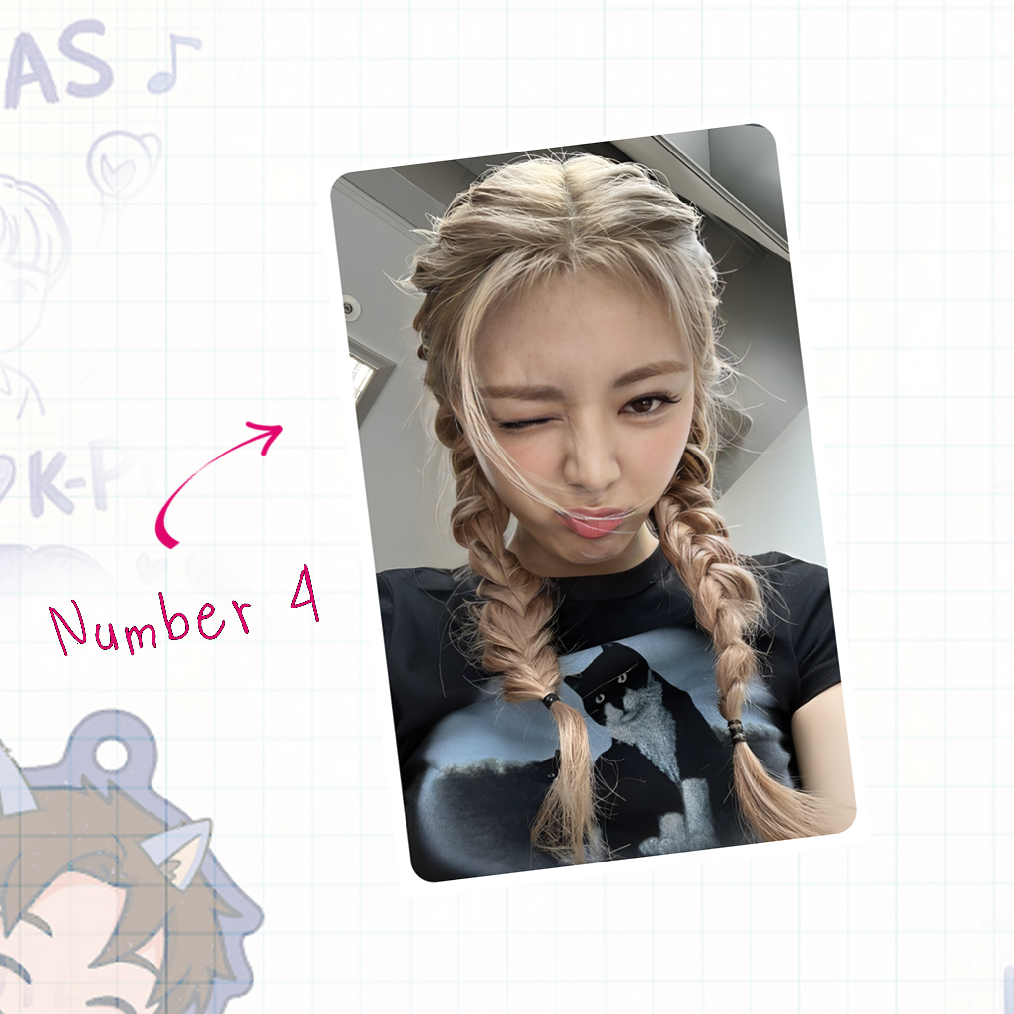 Itz - Yun handmade photocards kpop inspired - Set 1
