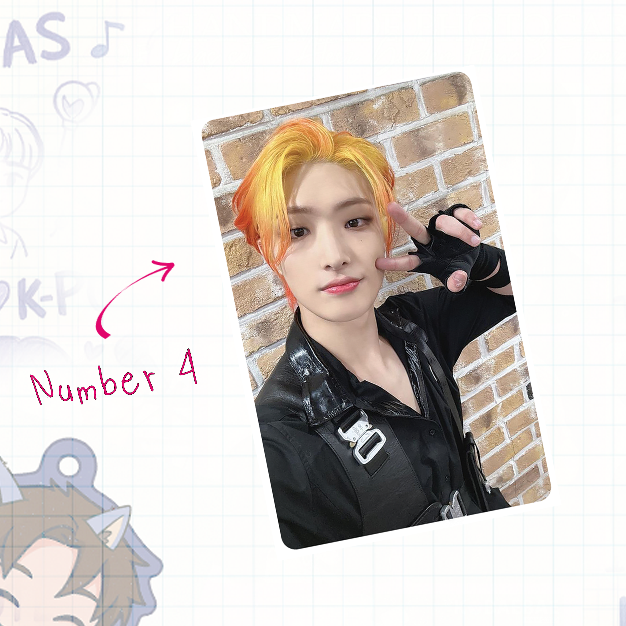 Atz - Mingie handmade photocards kpop inspired - Set 1