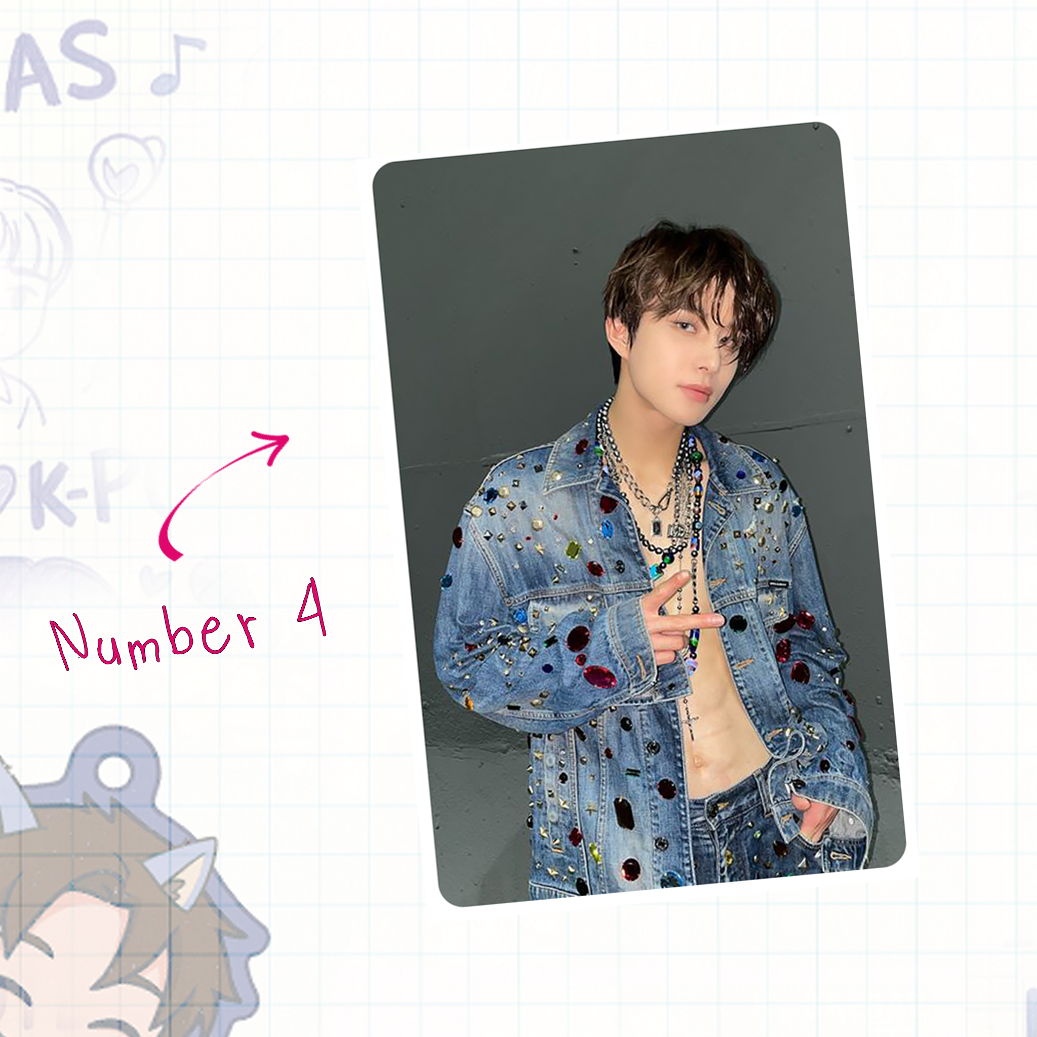 NeoUnit - Jung handmade photocards kpop inspired - Set 1