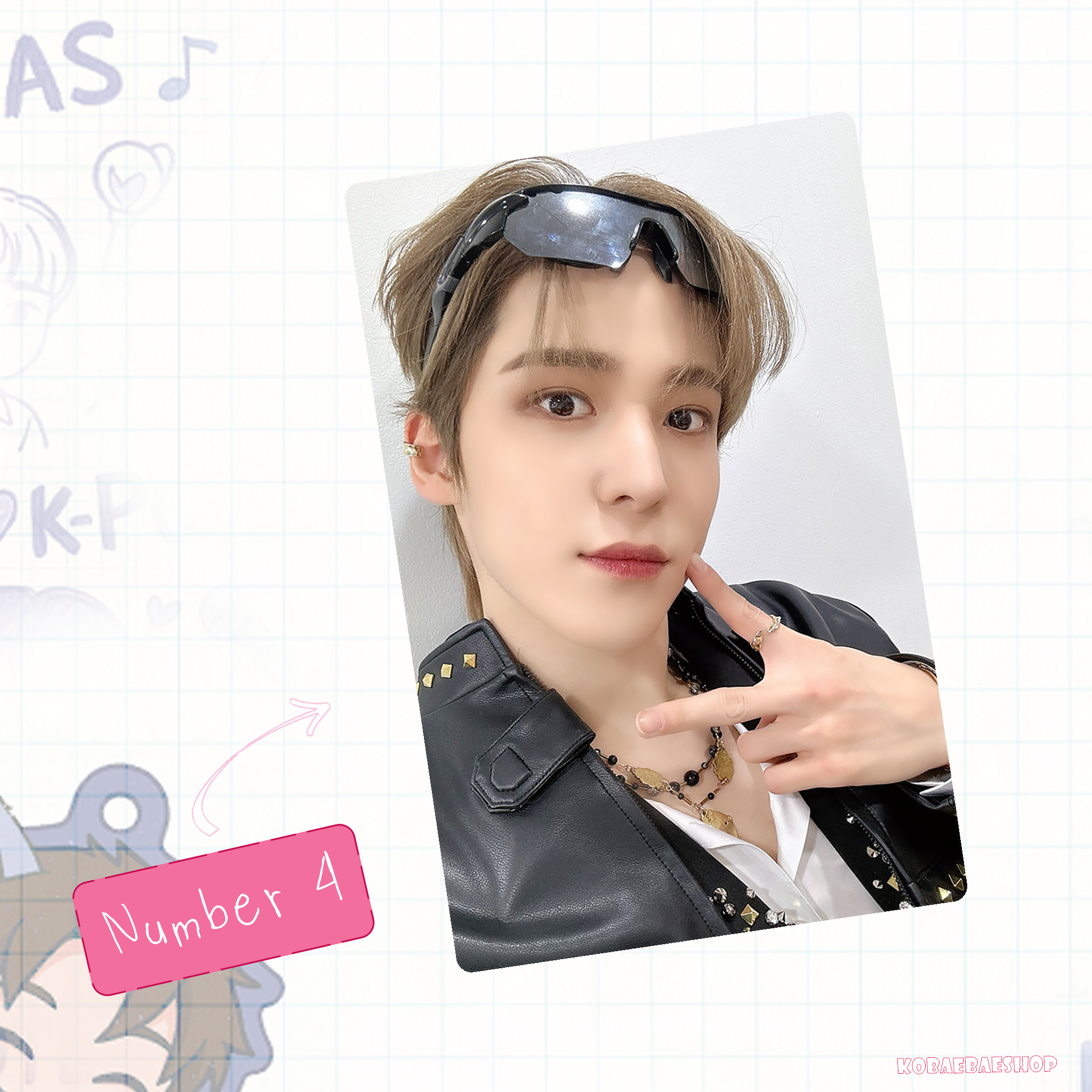 Atz - Yunh handmade photocards kpop inspired - Set 3