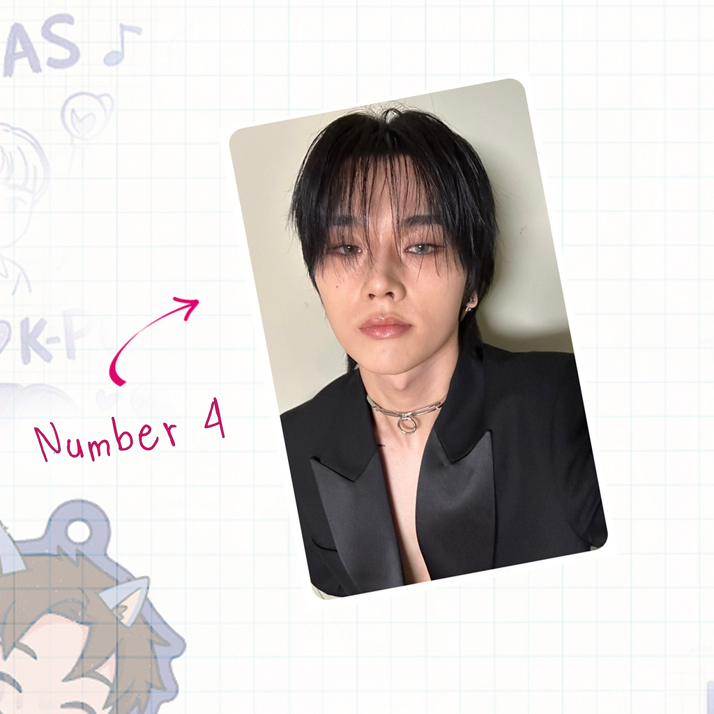 XHR - Jung handmade photocards kpop inspired - Set 1