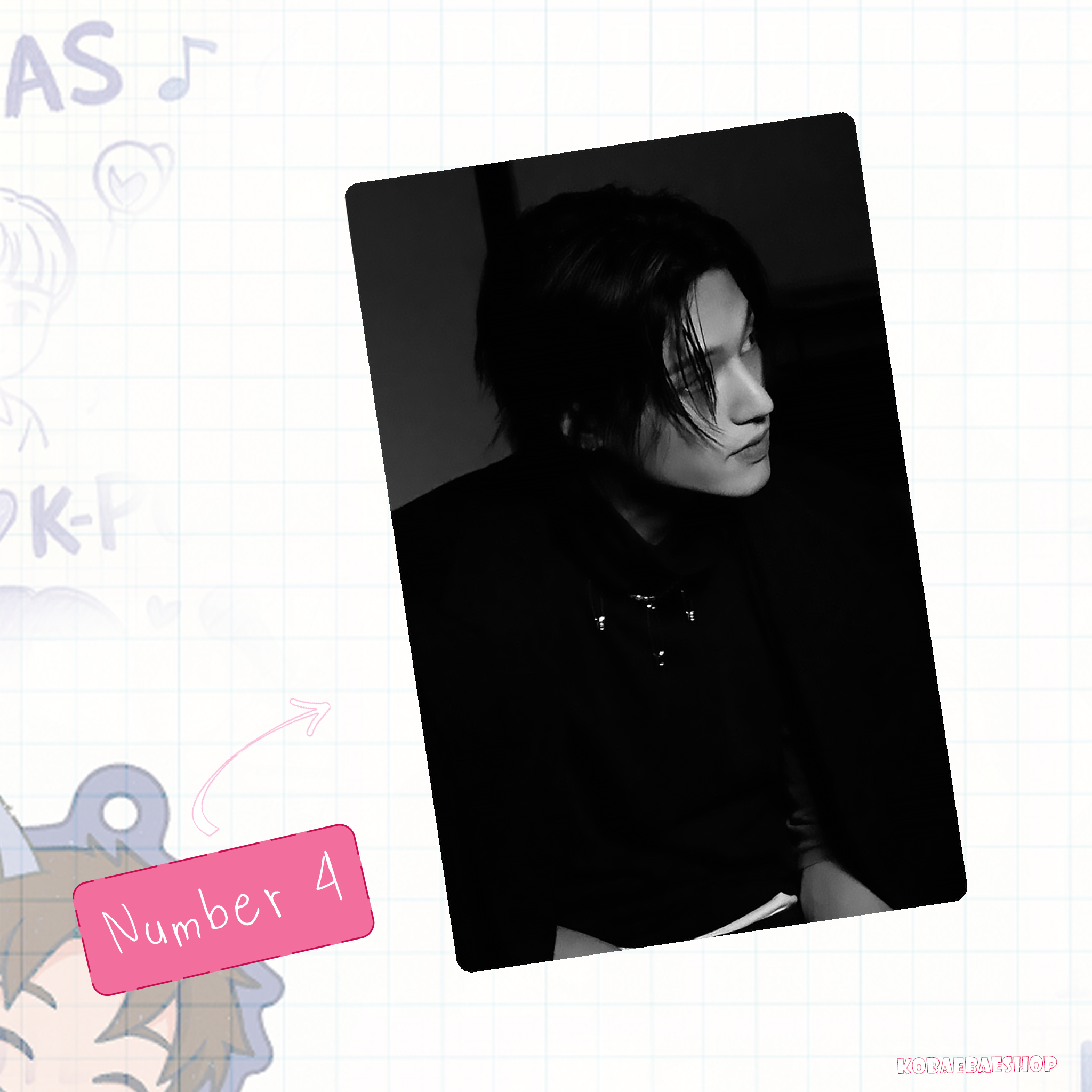 Atz - Woo handmade photocards kpop inspired - Set 3