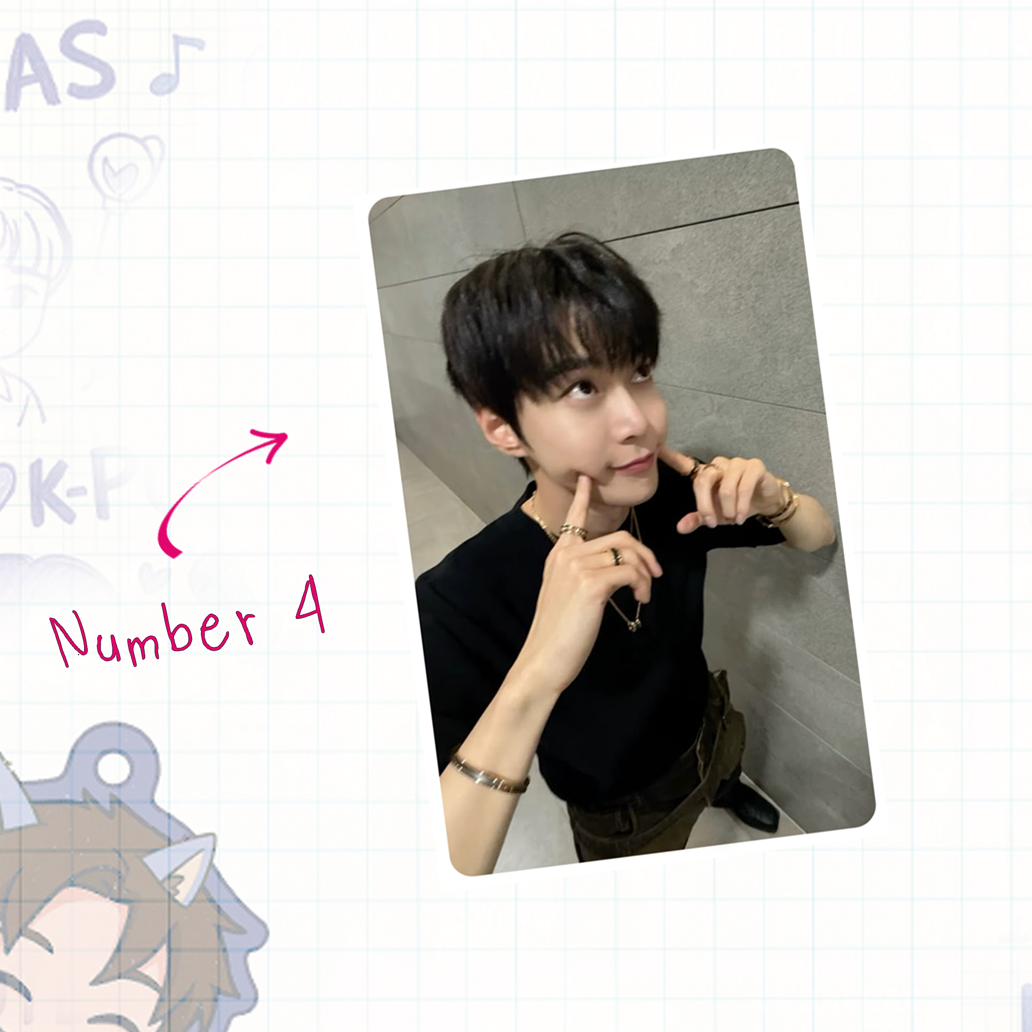 NeoUnit -  Doyo handmade photocards kpop inspired - Set 1
