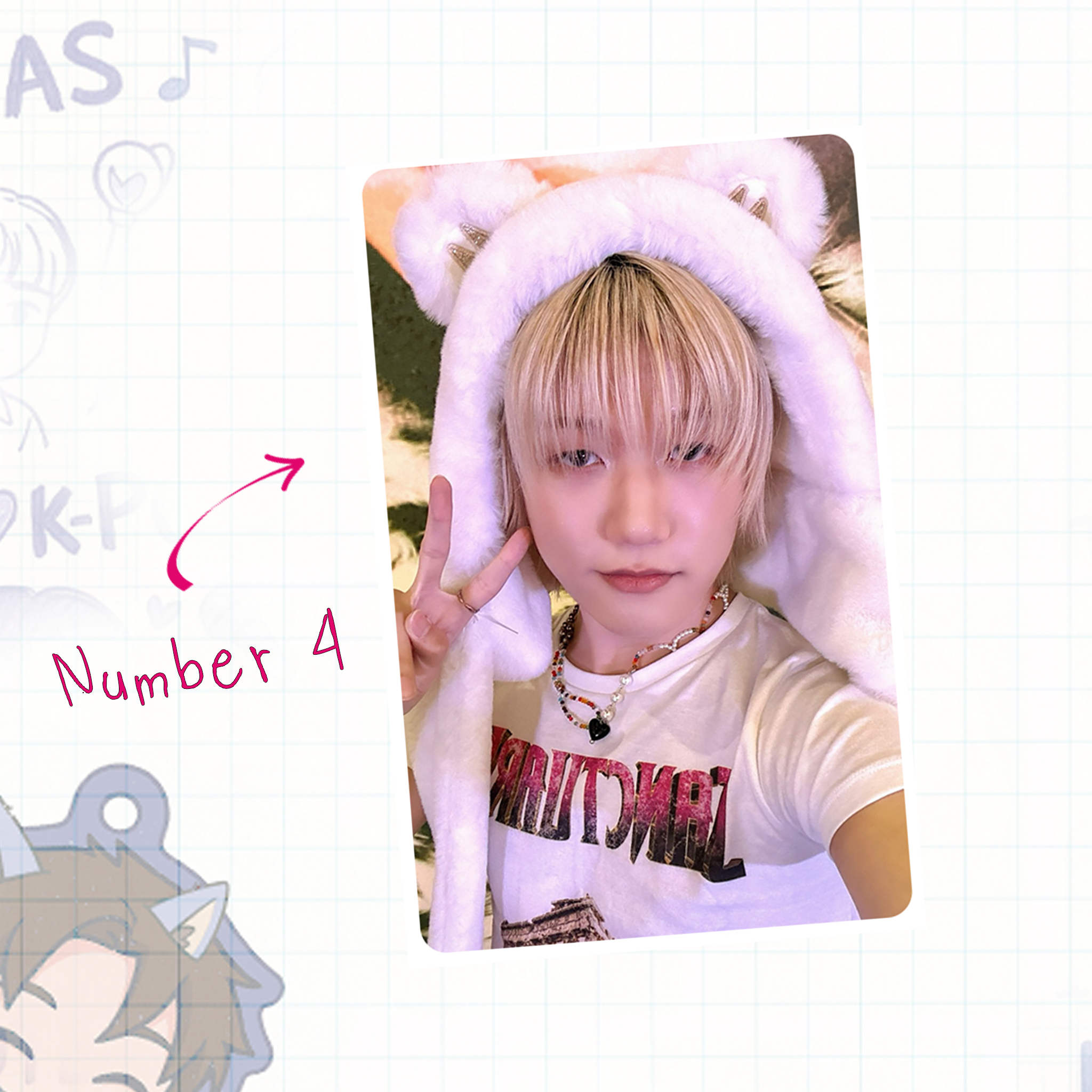 P1H - Seob handmade photocards kpop inspired - Set 1