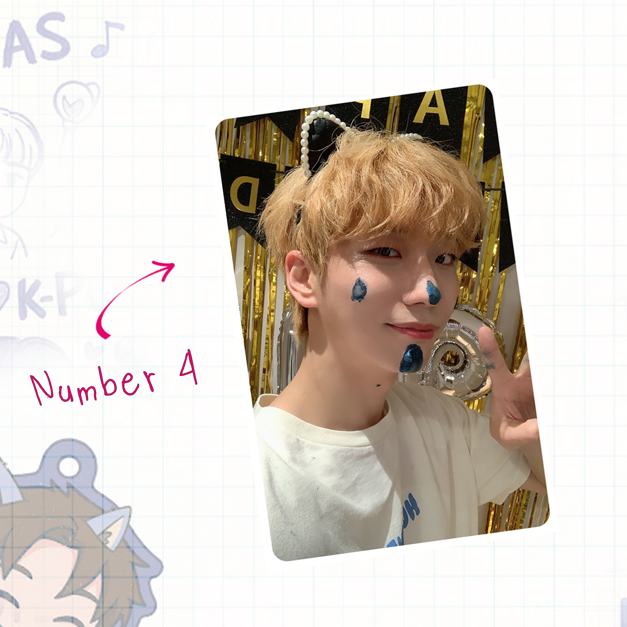 XHR - Gu handmade photocards kpop inspired - Set 1