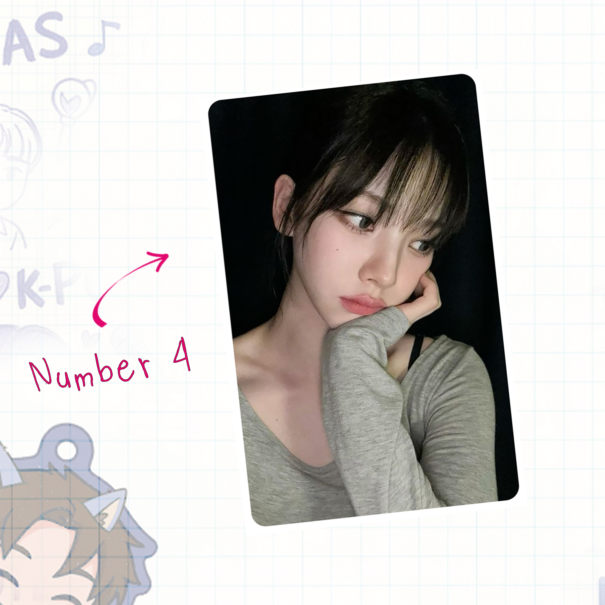 Aesp - Rina handmade photocards kpop inspired - Set 1