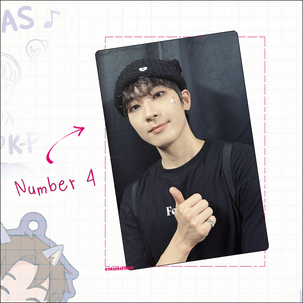 Svt - Wonwoo Handmade photocards kpop inspired - Bias Set 1