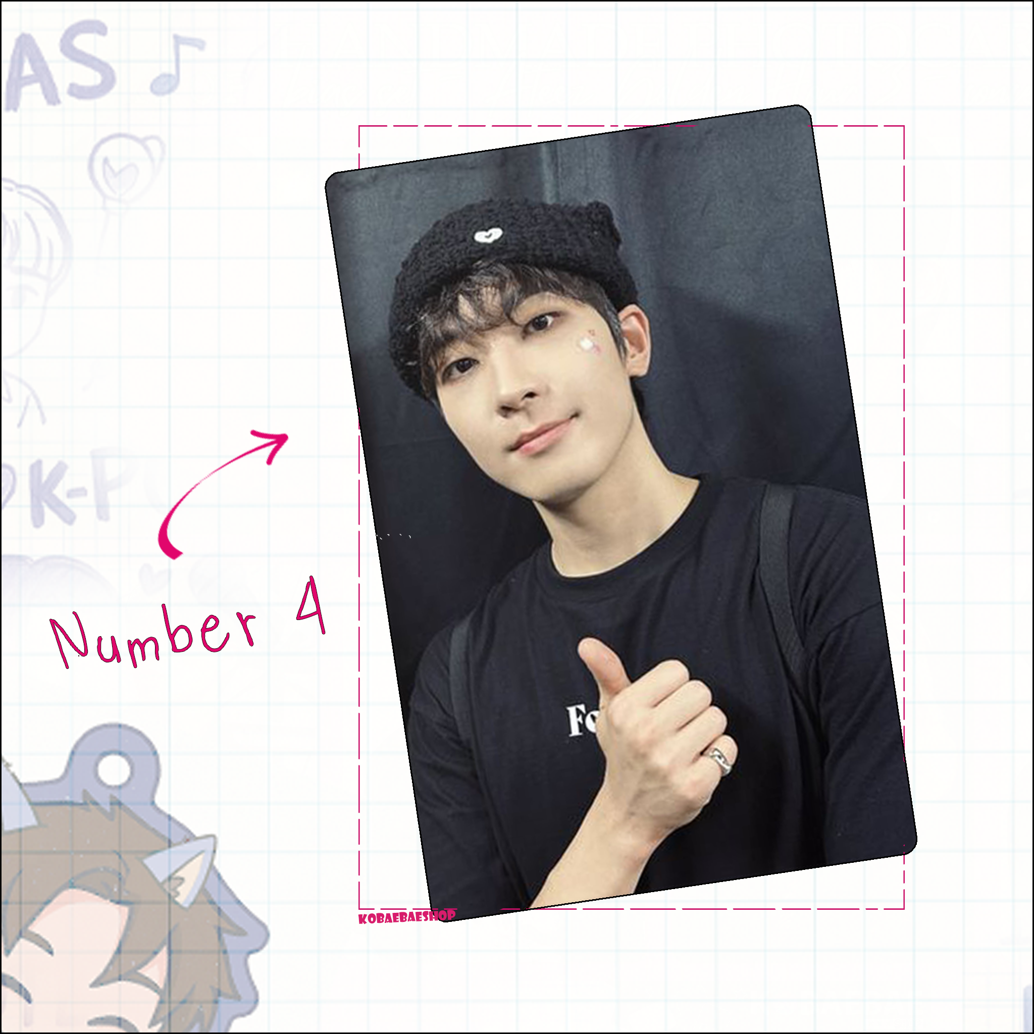 Svt - Wonwoo Handmade photocards kpop inspired - Bias Set 1