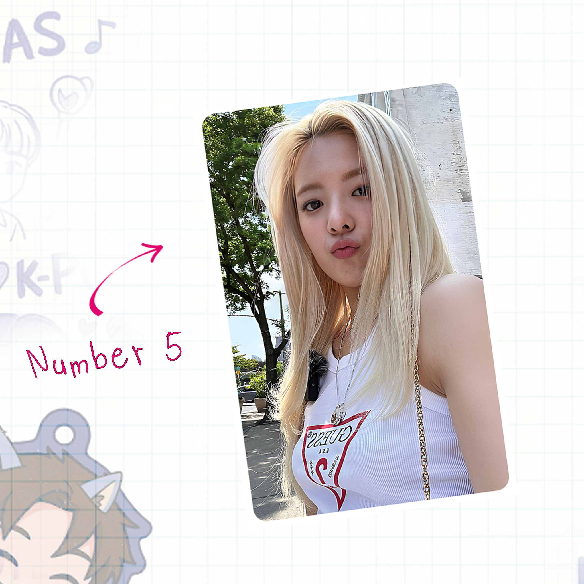 Itz - Lia handmade photocards kpop inspired - Set 1