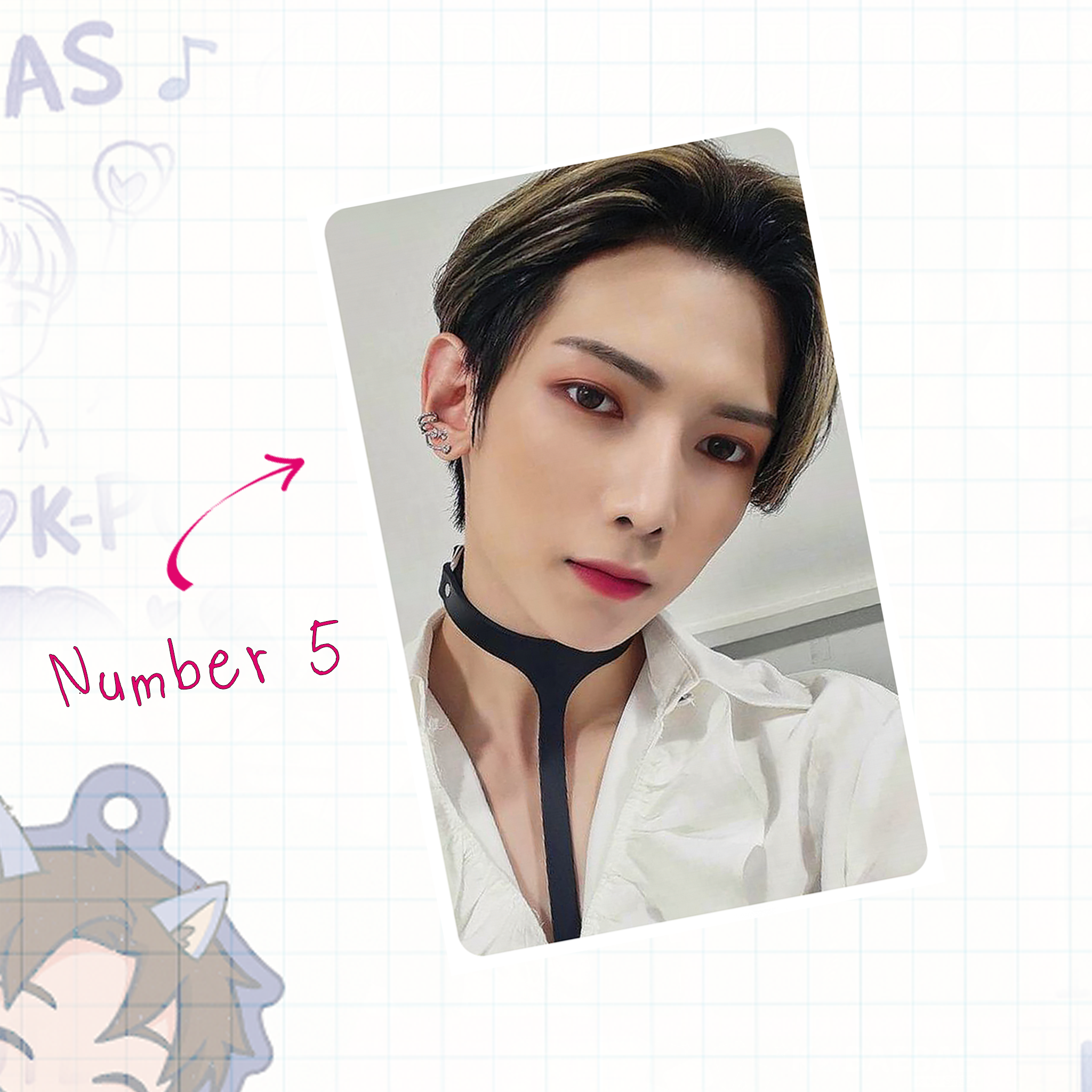 Atz - Yeo handmade photocards kpop inspired - Set 1