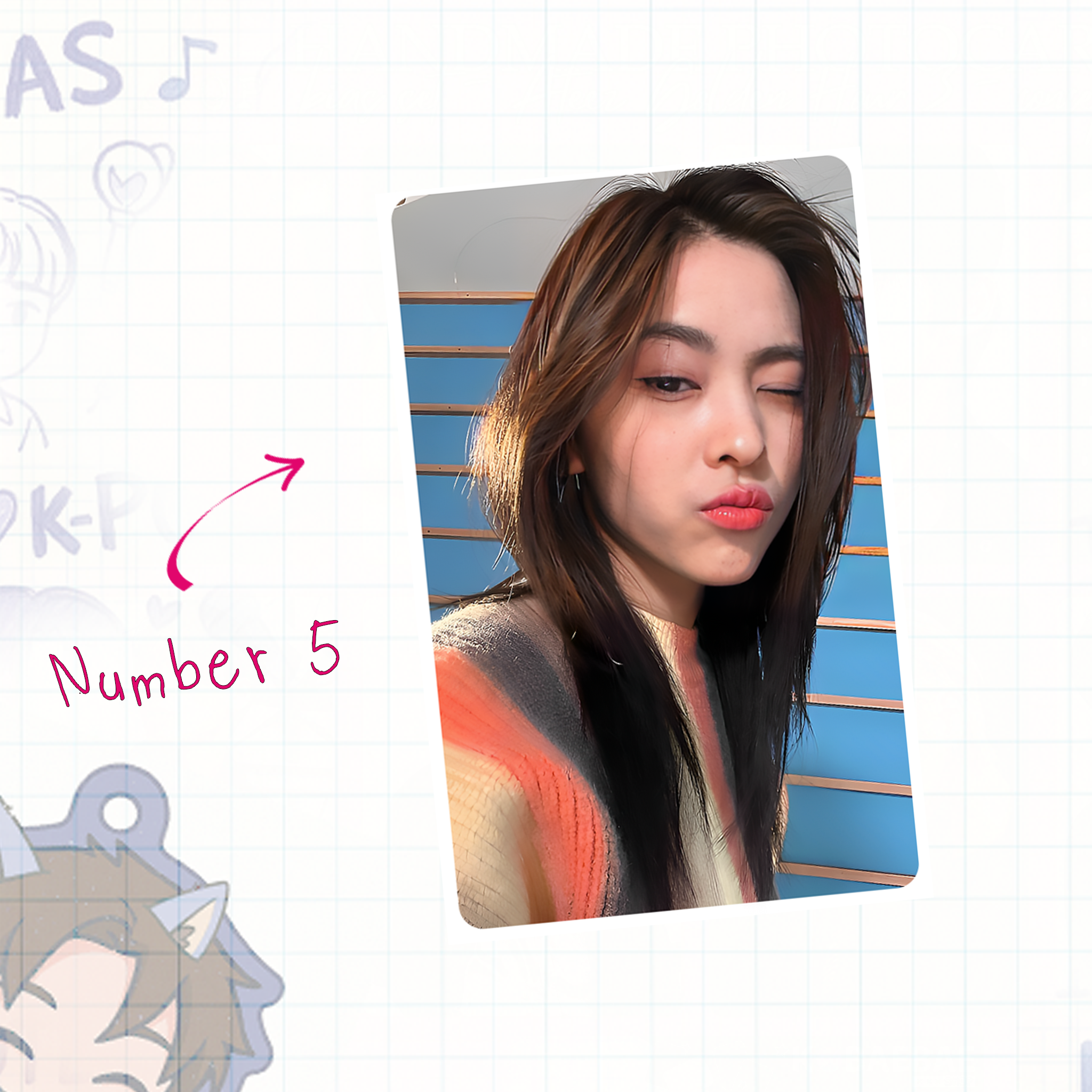 Itz - Ryu handmade photocards kpop inspired - Set 1