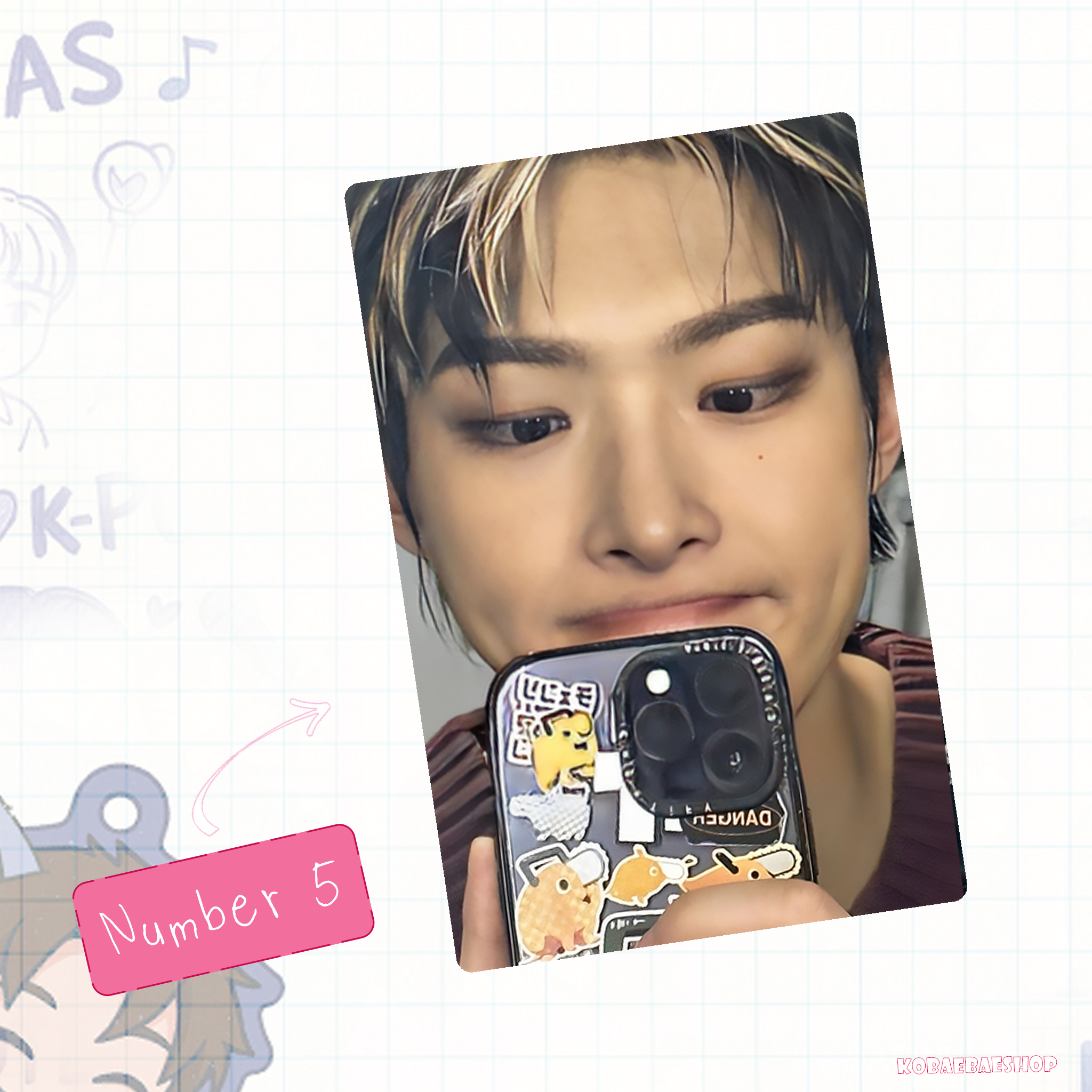 Atz - Mingie handmade photocards kpop inspired - Set 3