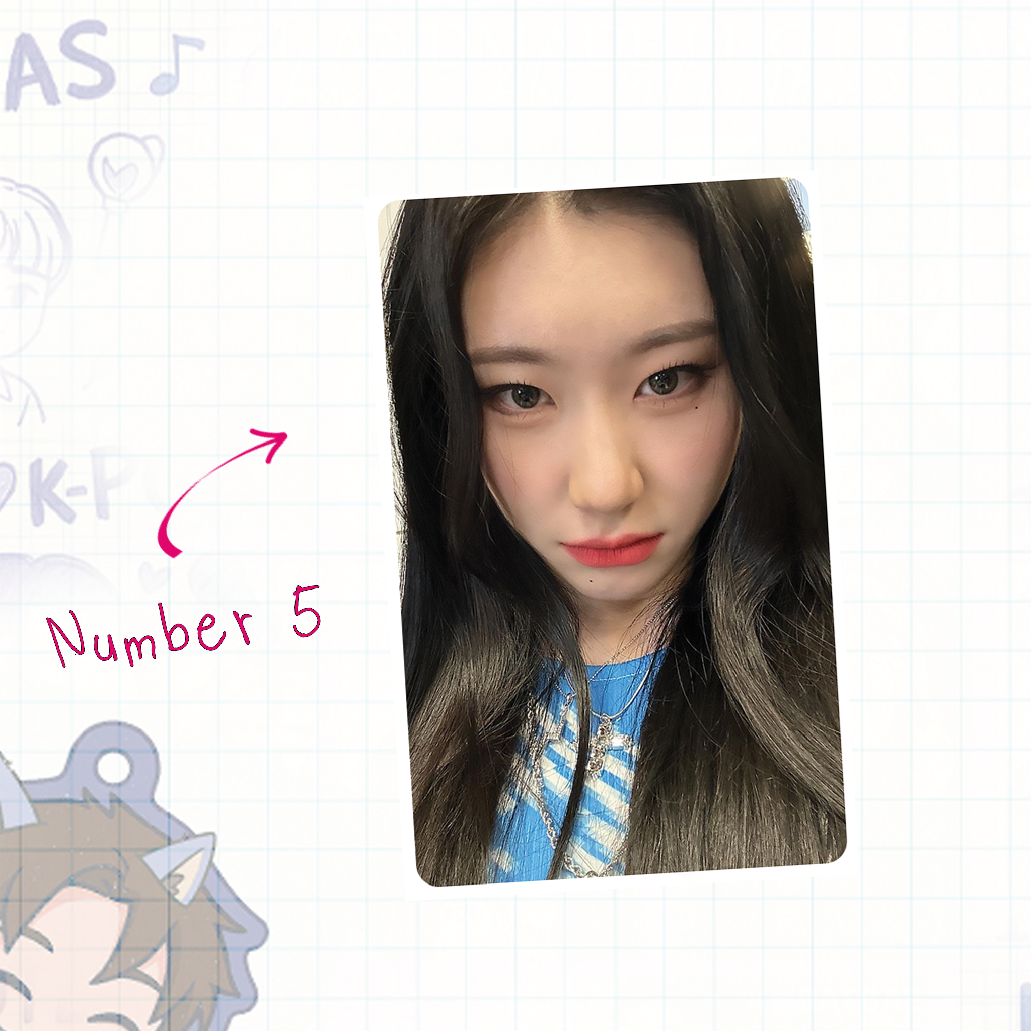 Itz - Chae handmade photocards kpop inspired - Set 1