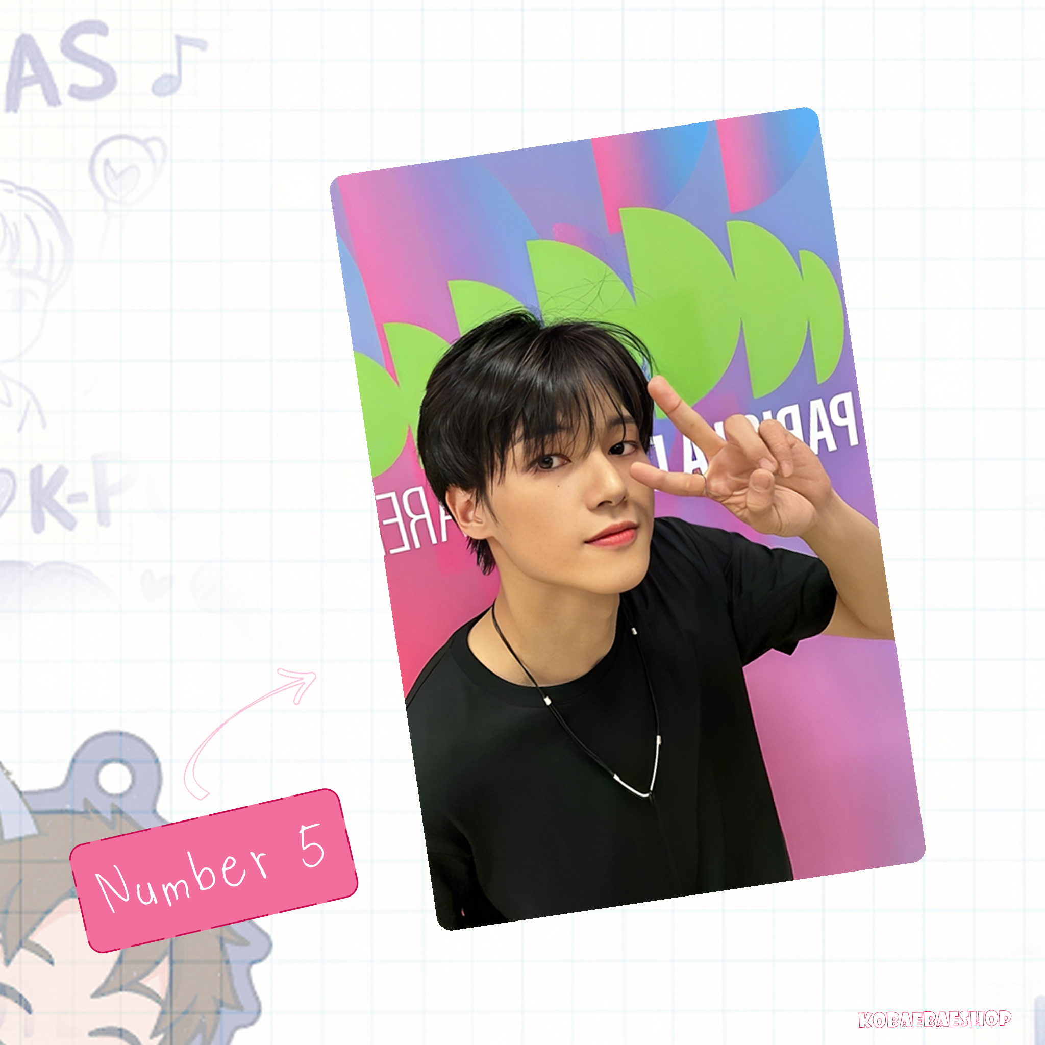 Atz - Woo handmade photocards kpop inspired - Set 3