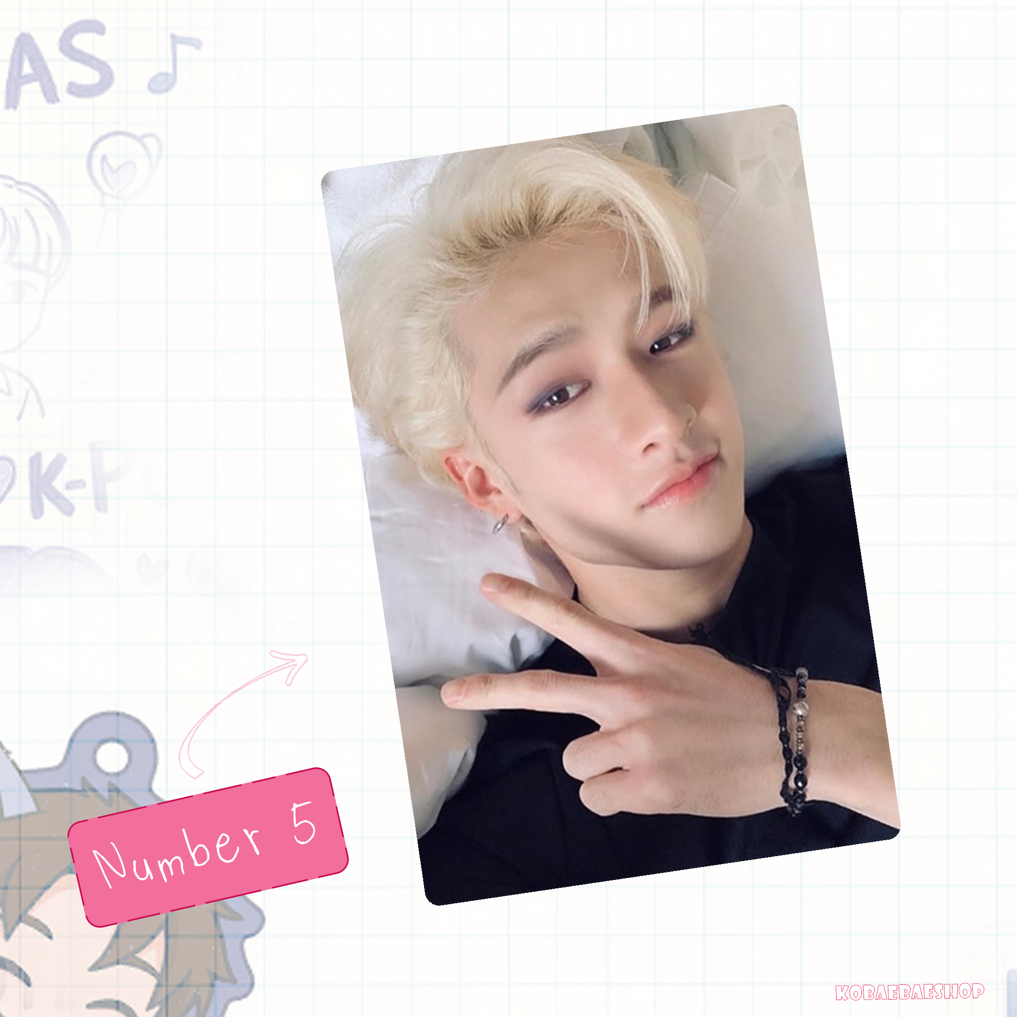 Skz - Channie Handmade photocards kpop inspired - Bias set 4