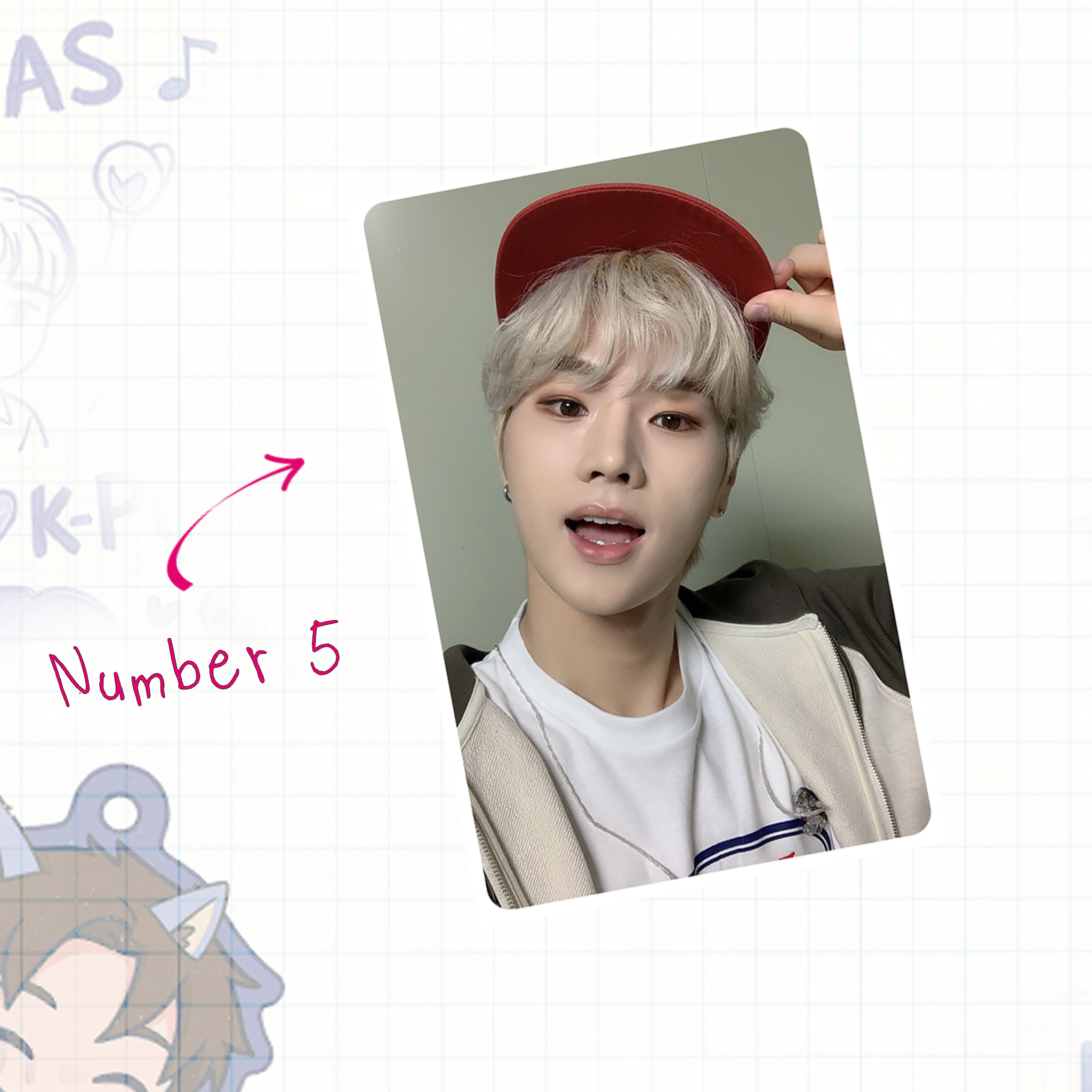 XHR - Jung handmade photocards kpop inspired - Set 1