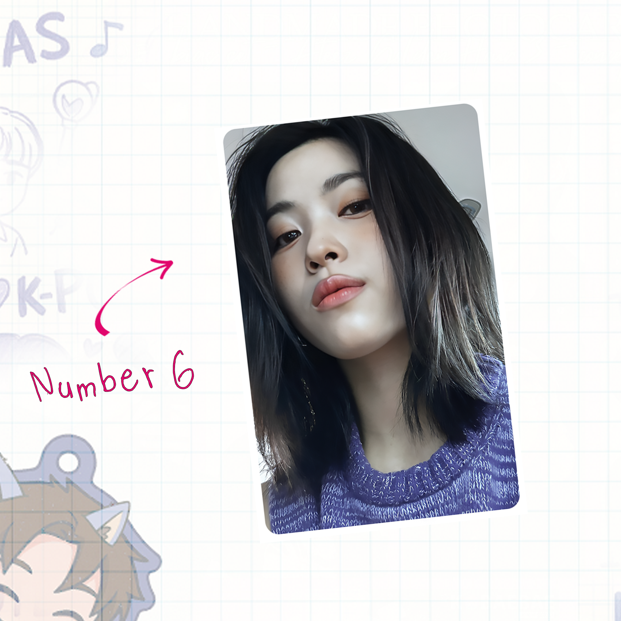 Itz - Ryu handmade photocards kpop inspired - Set 1
