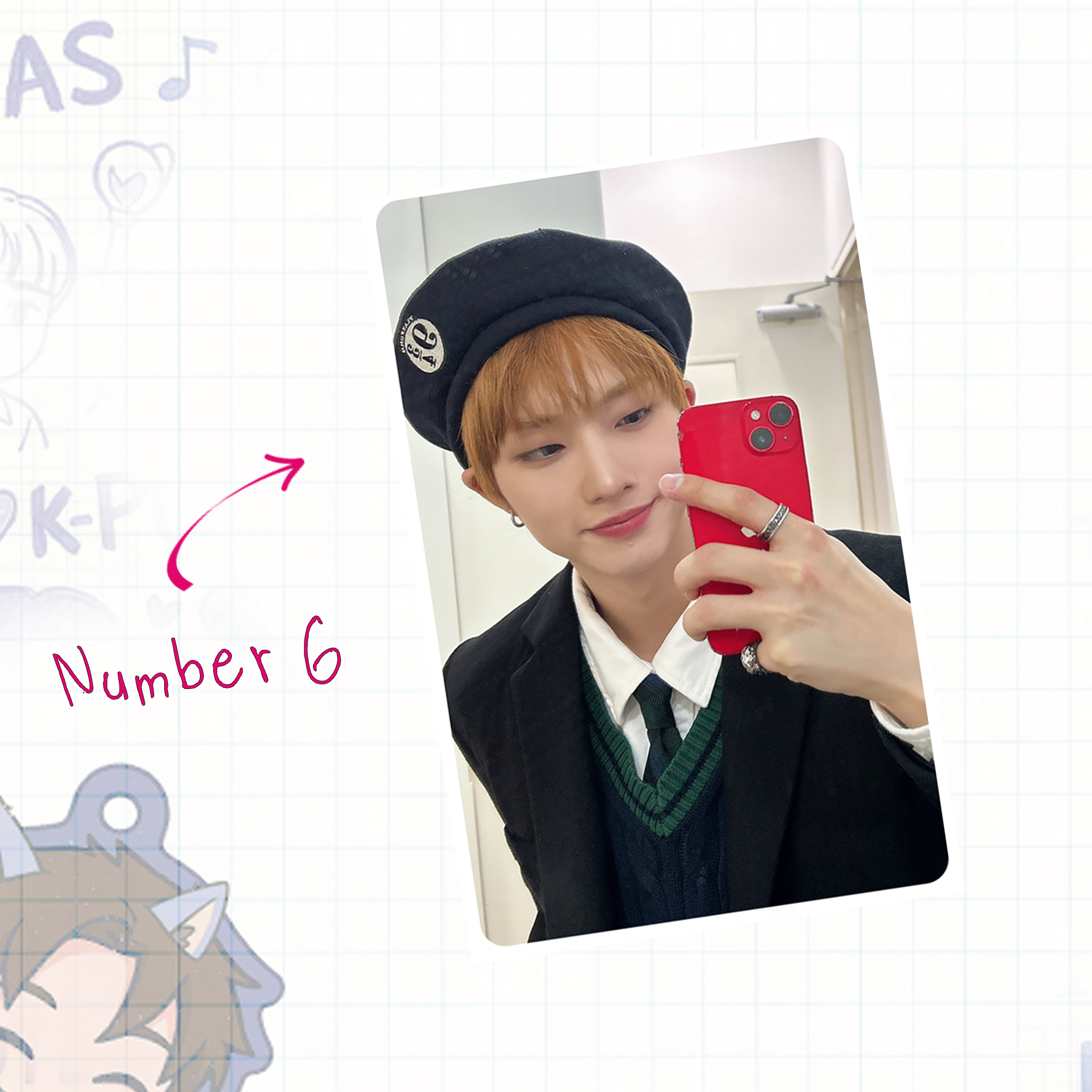 P1H - Ji handmade photocards kpop inspired - Set 1