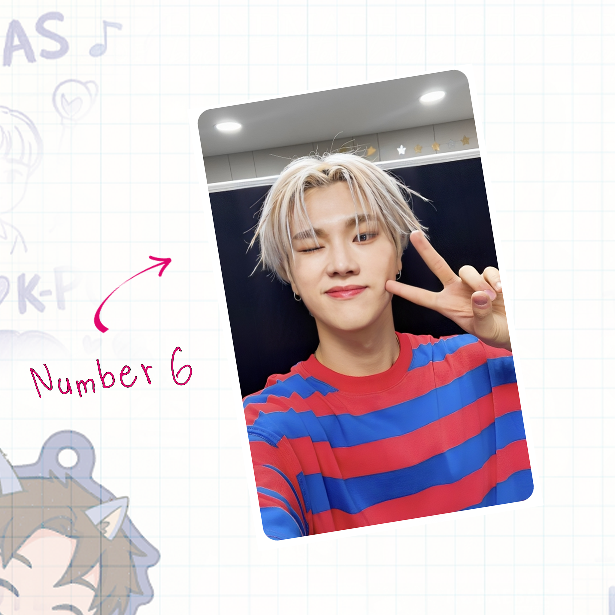 XHR - Jung handmade photocards kpop inspired - Set 1