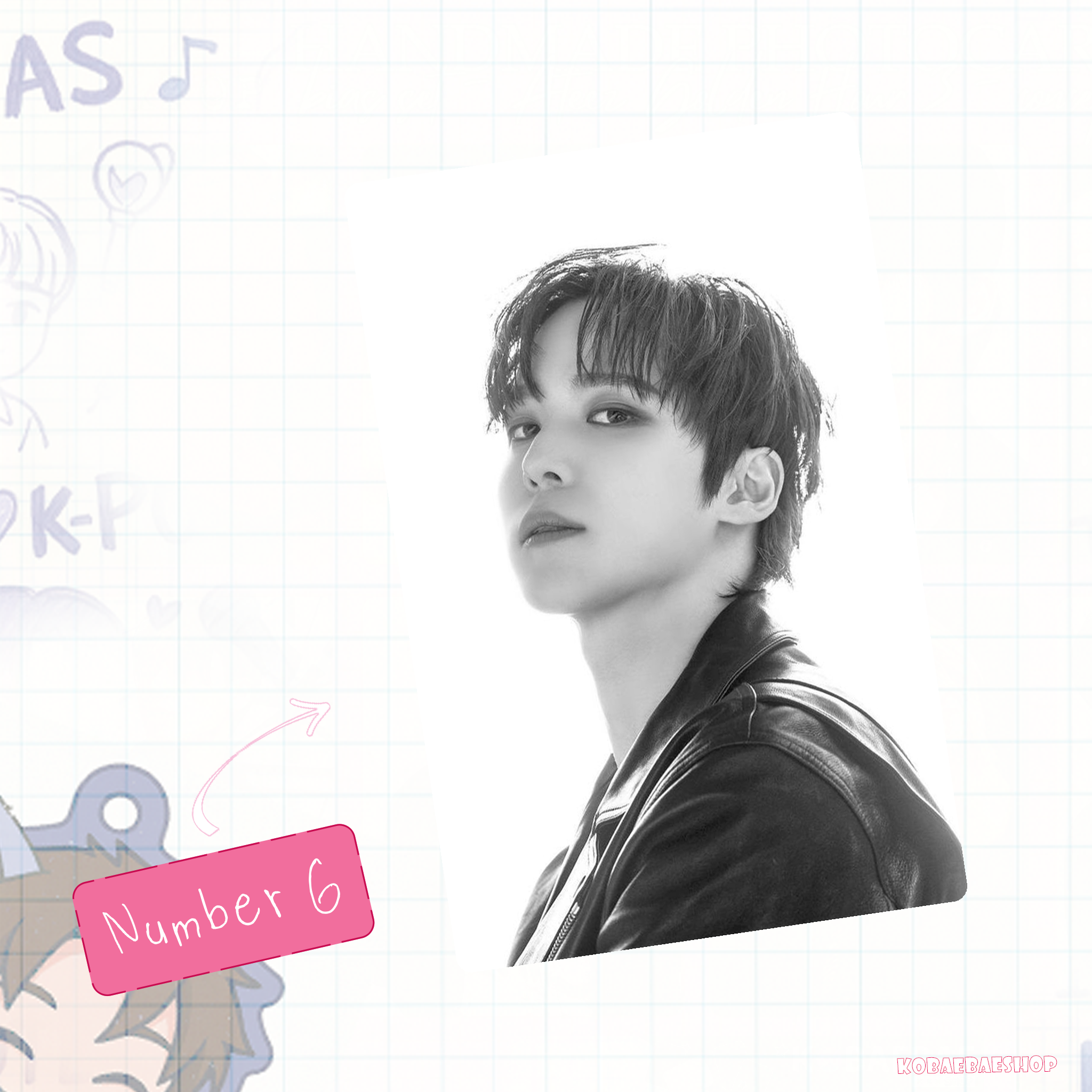 Atz - Yunh handmade photocards kpop inspired - Set 3