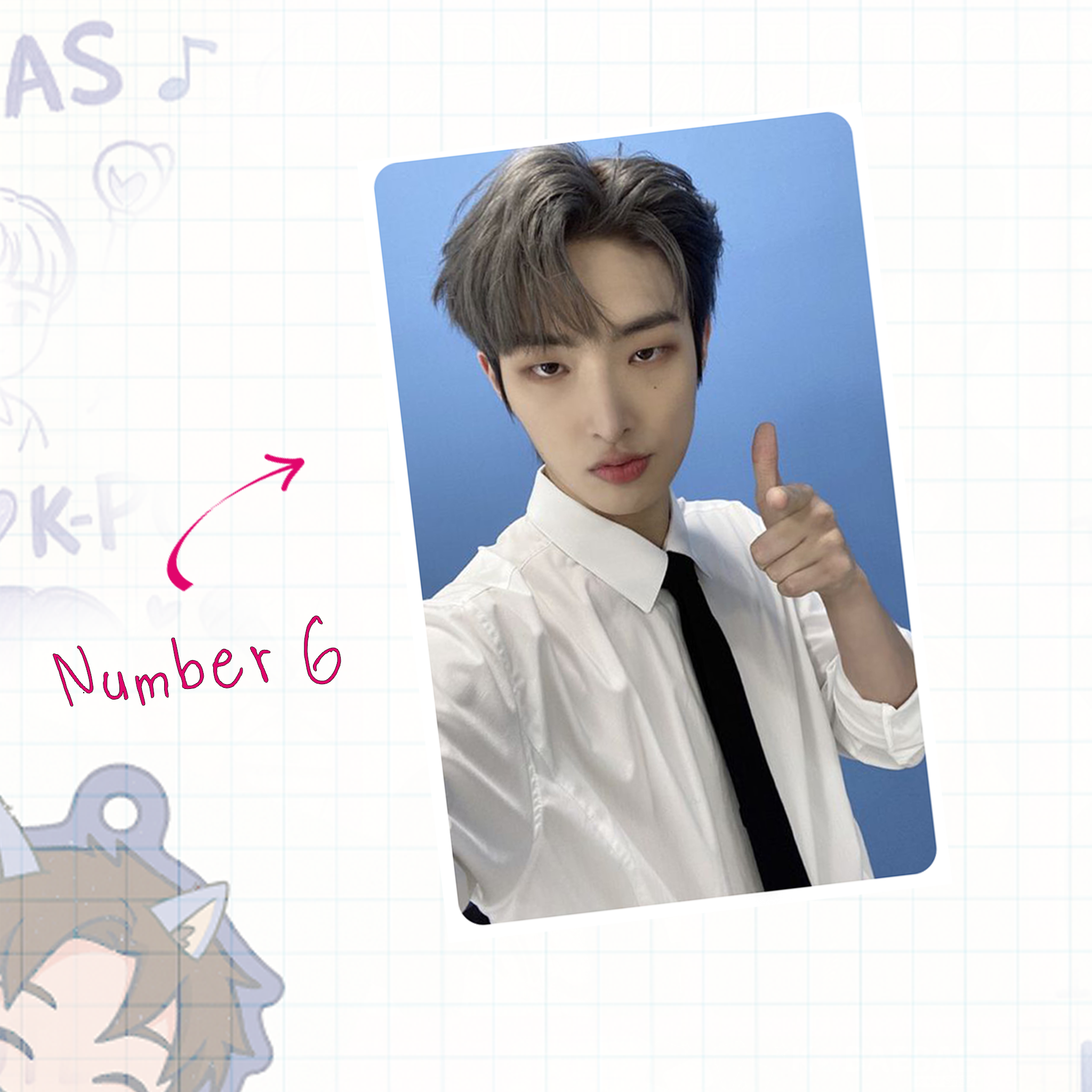 Atz - Mingie handmade photocards kpop inspired - Set 1