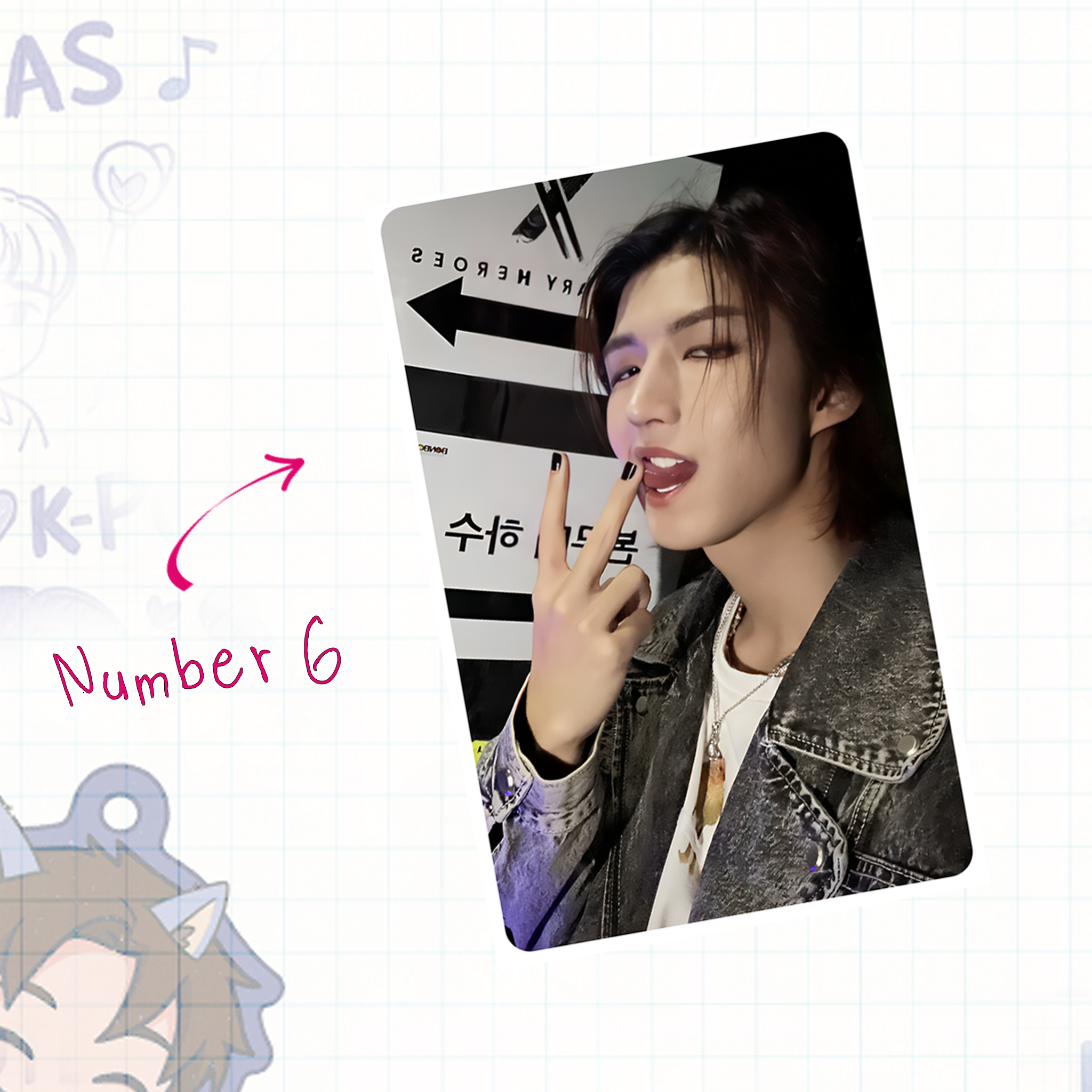 XHR - JunH handmade photocards kpop inspired - Set 1