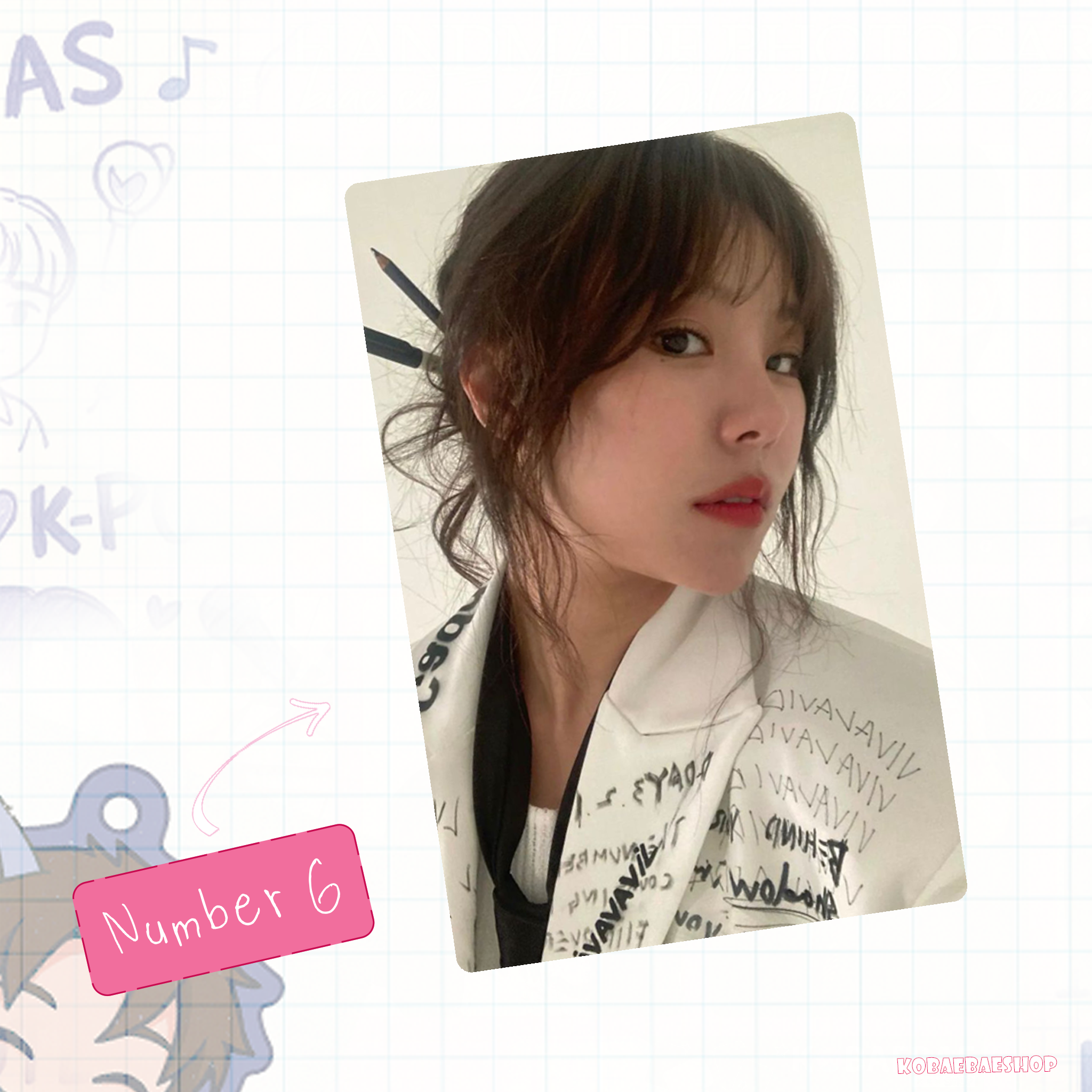 Mamoo - Wheein handmade photocards kpop inspired - Set 1