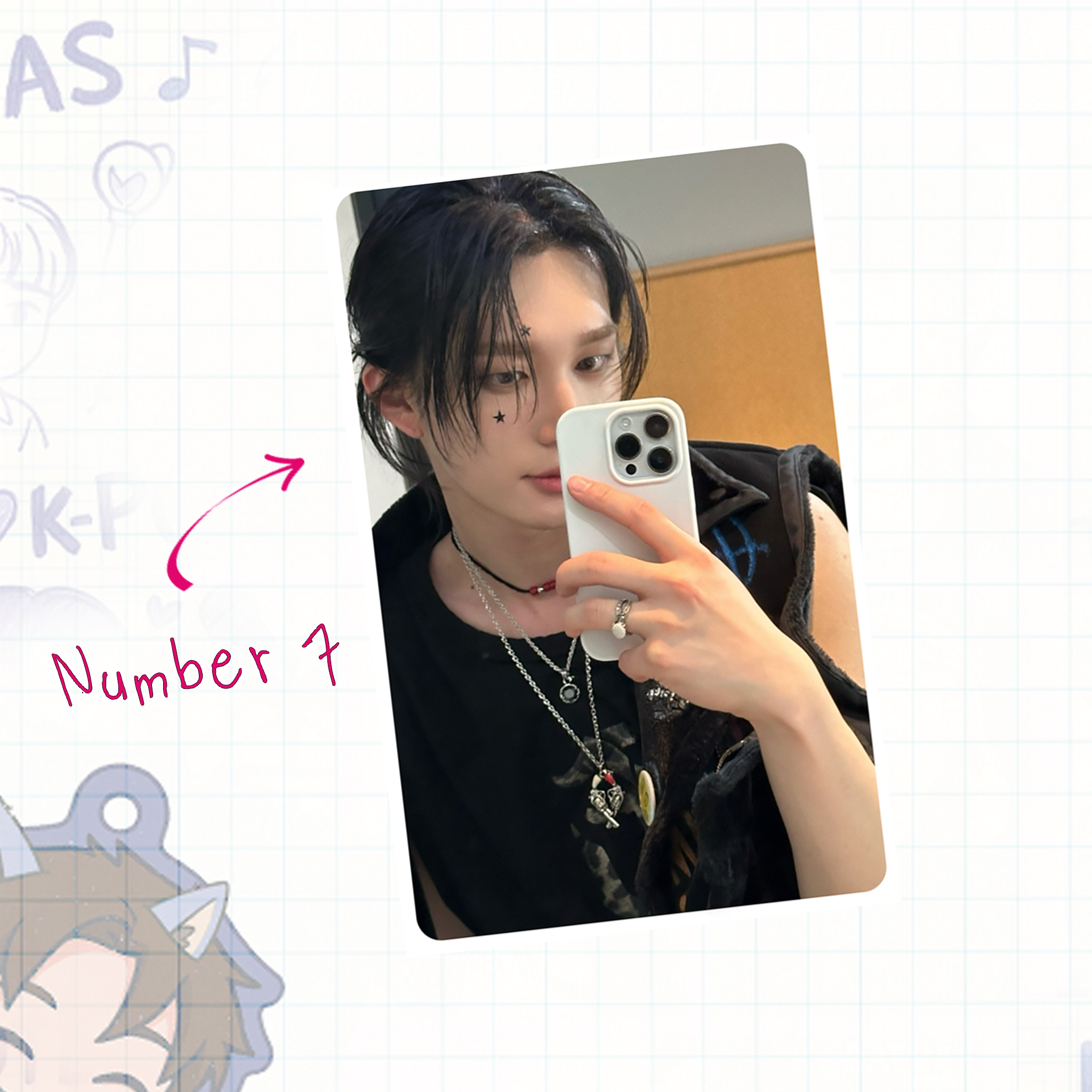 P1H - Teo handmade photocards kpop inspired - Set 1