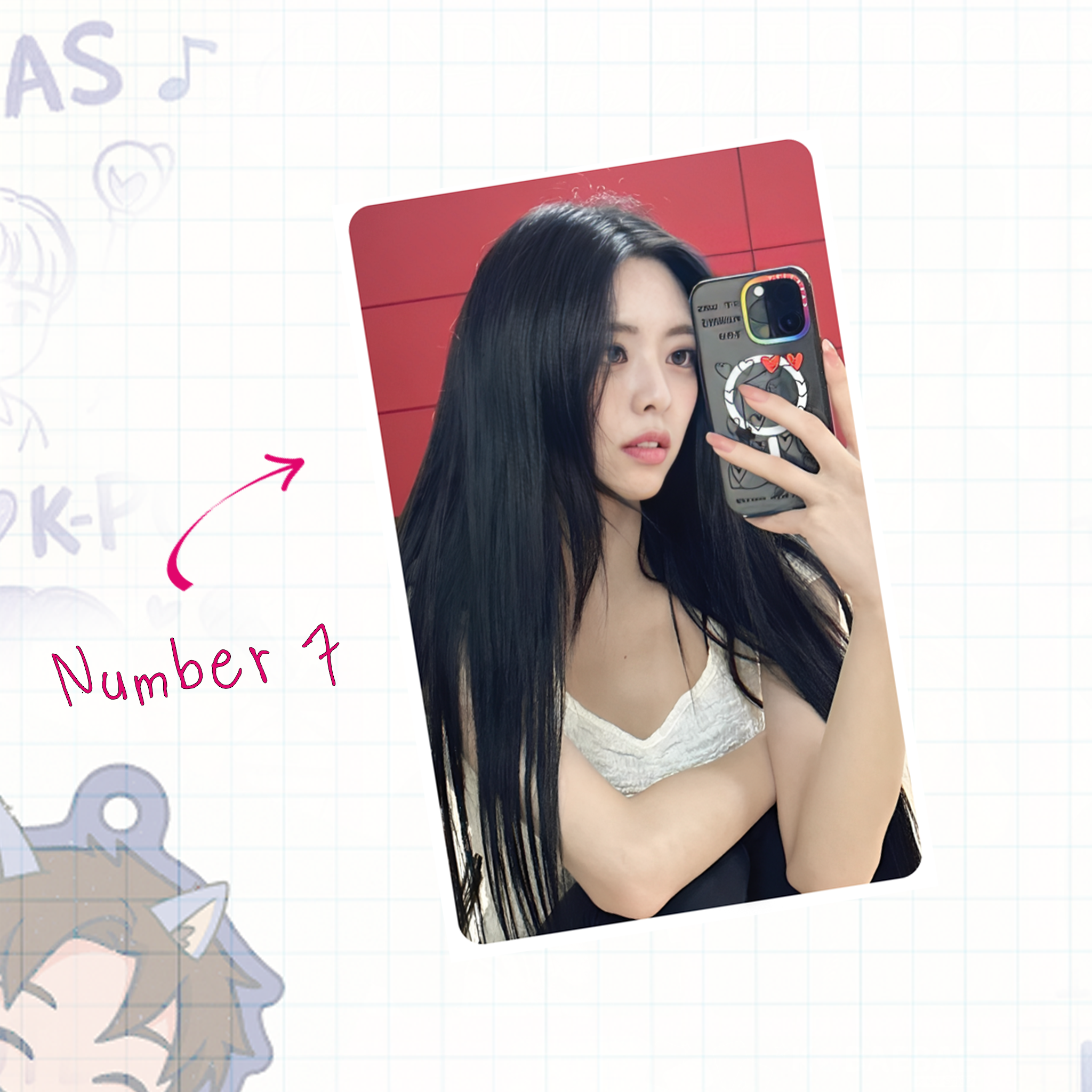 Itz - Yun handmade photocards kpop inspired - Set 1