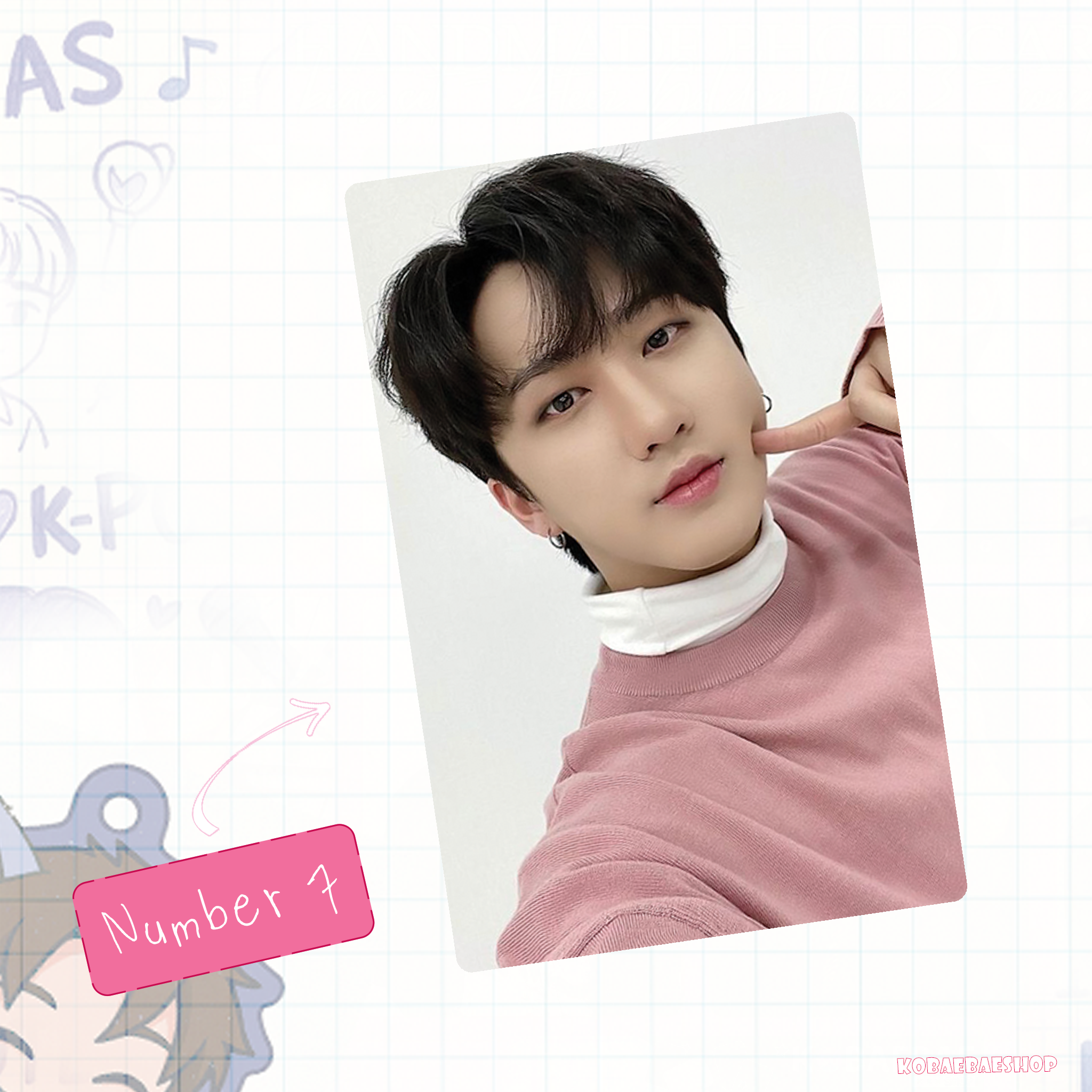 Skz - Bin Handmade photocards kpop inspired - Bias set 4