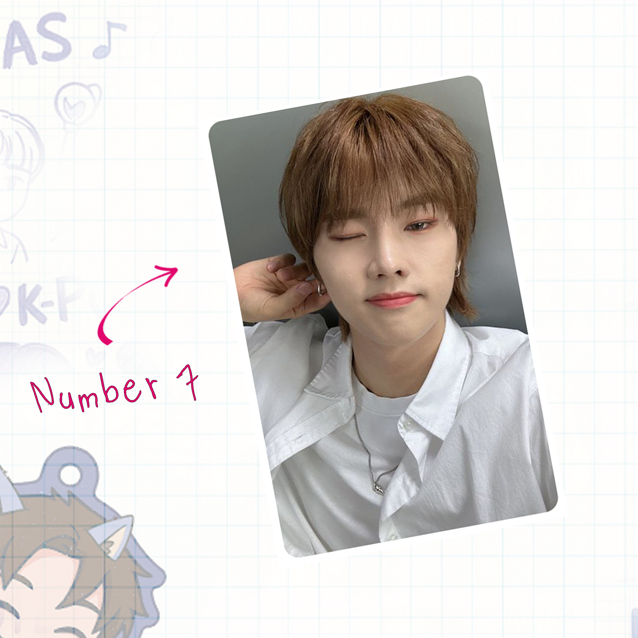 XHR - Jung handmade photocards kpop inspired - Set 1