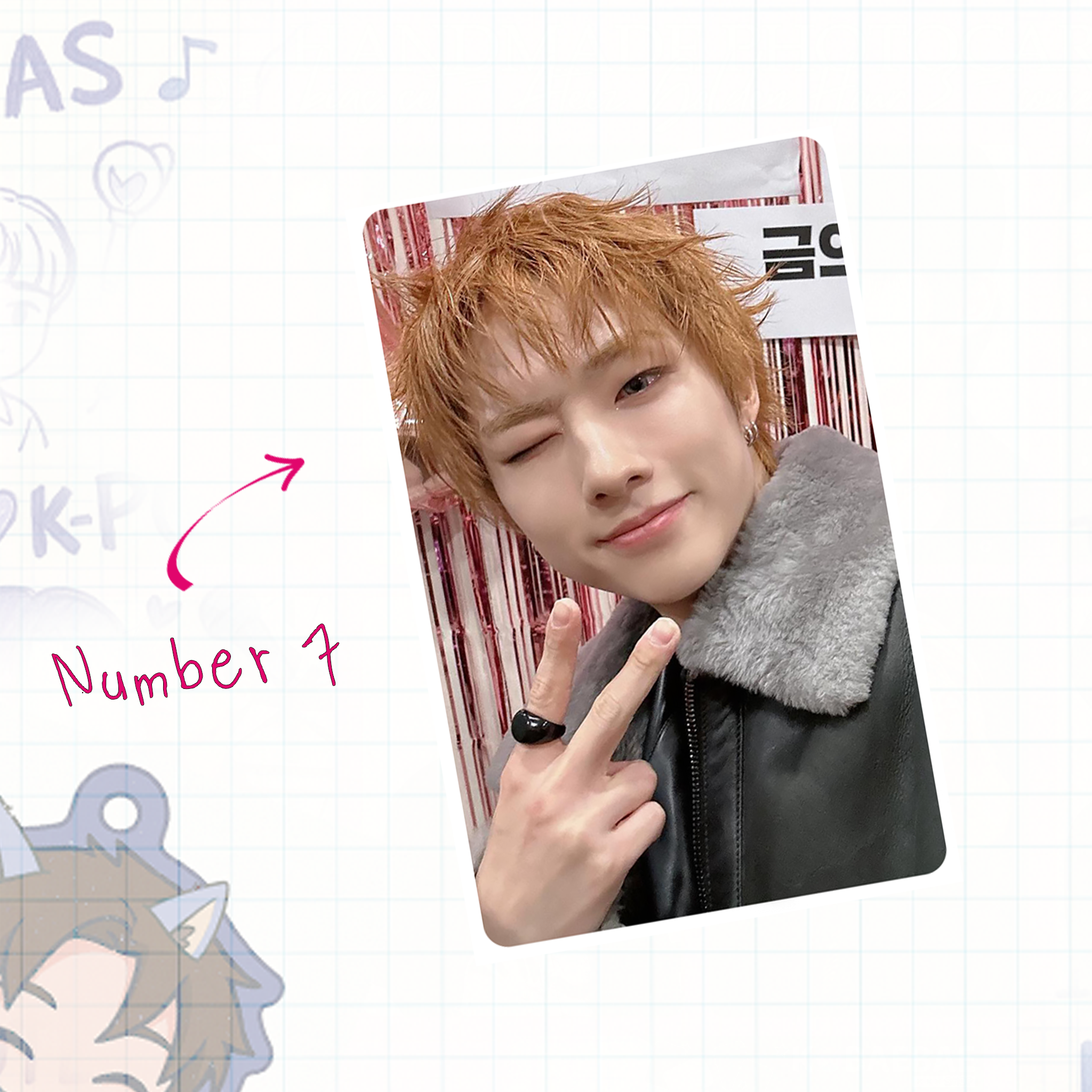 P1H - Ji handmade photocards kpop inspired - Set 1