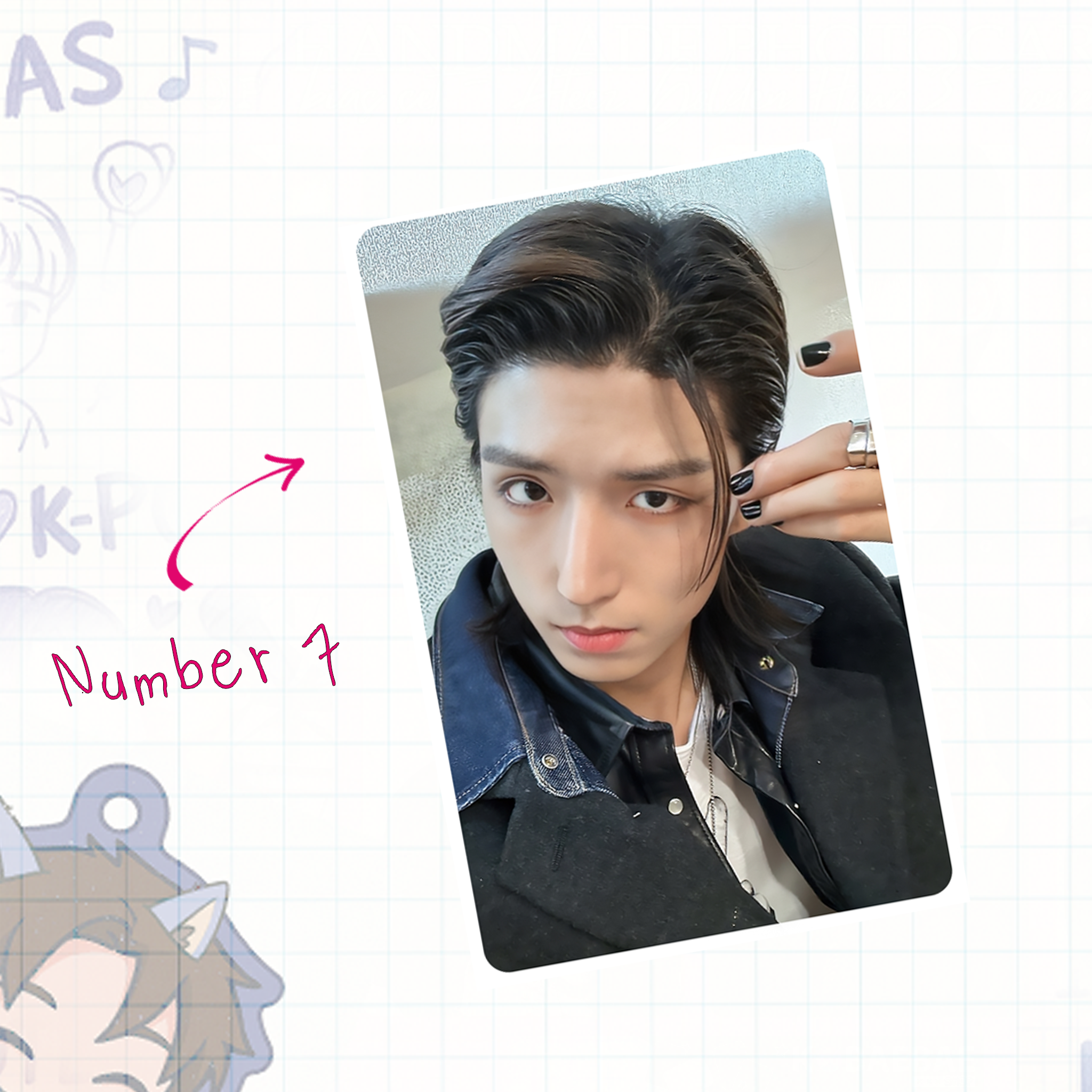 XHR - JunH handmade photocards kpop inspired - Set 1