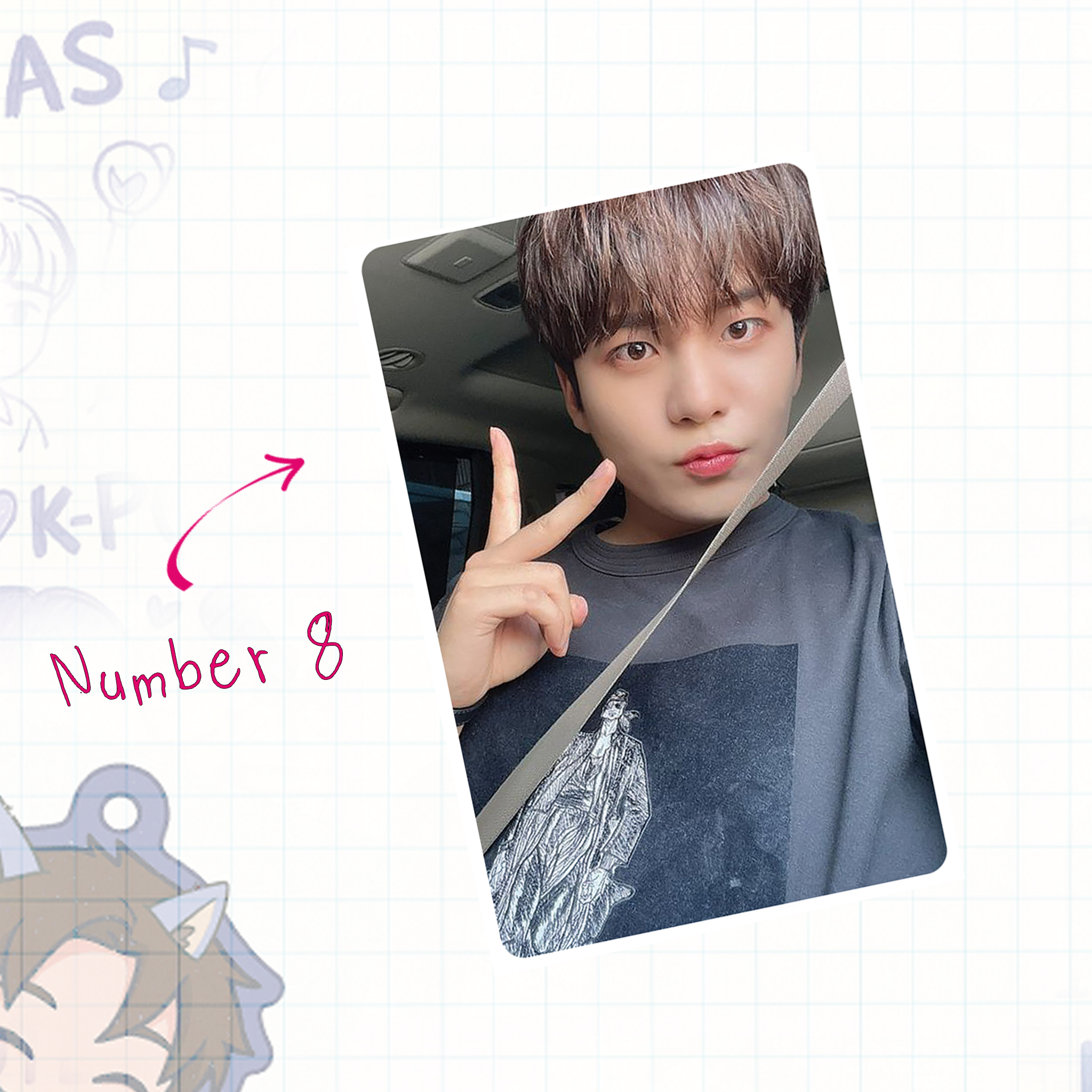Atz - Jho handmade photocards kpop inspired - Set 1