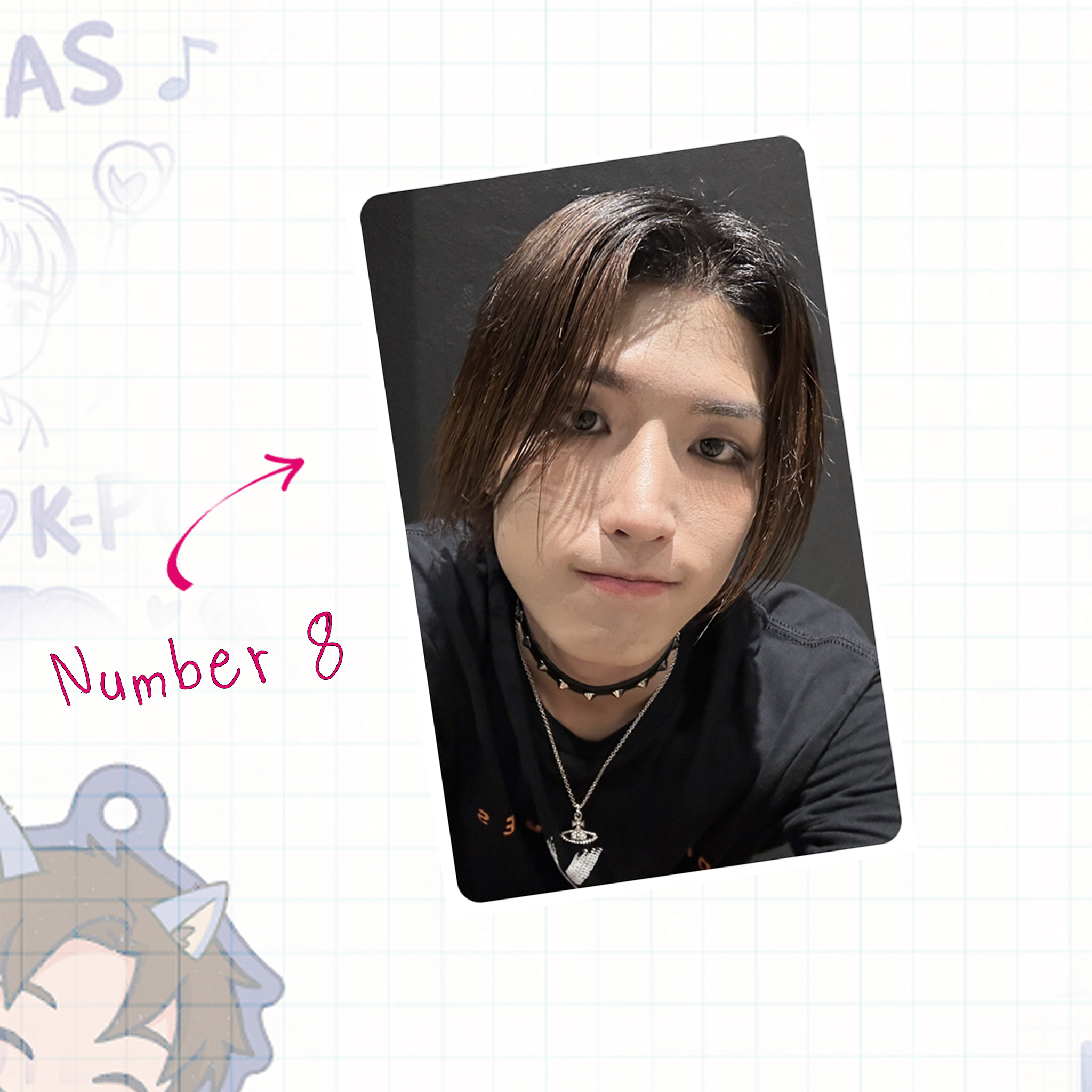 XHR - JunH handmade photocards kpop inspired - Set 1