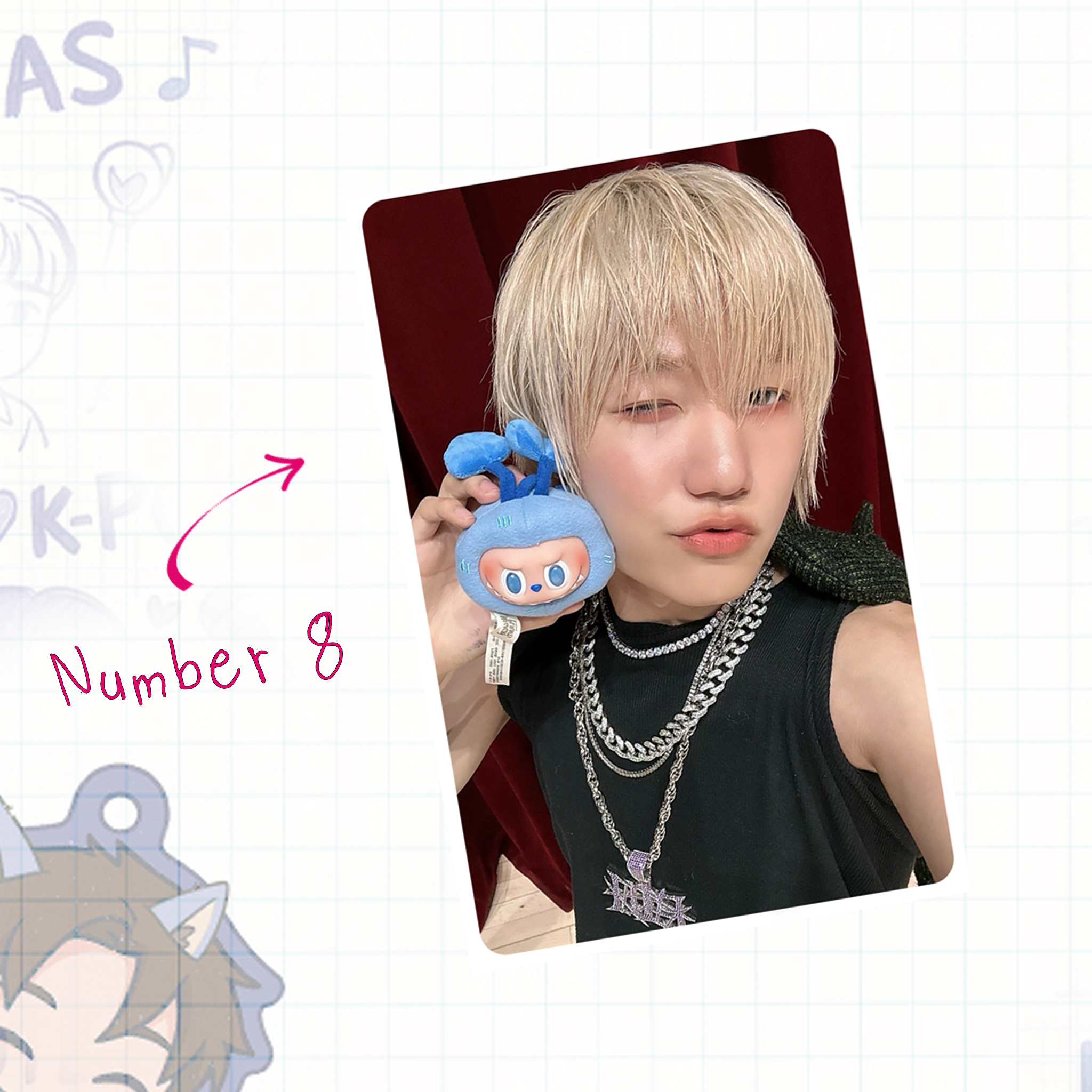 P1H - Seob handmade photocards kpop inspired - Set 1