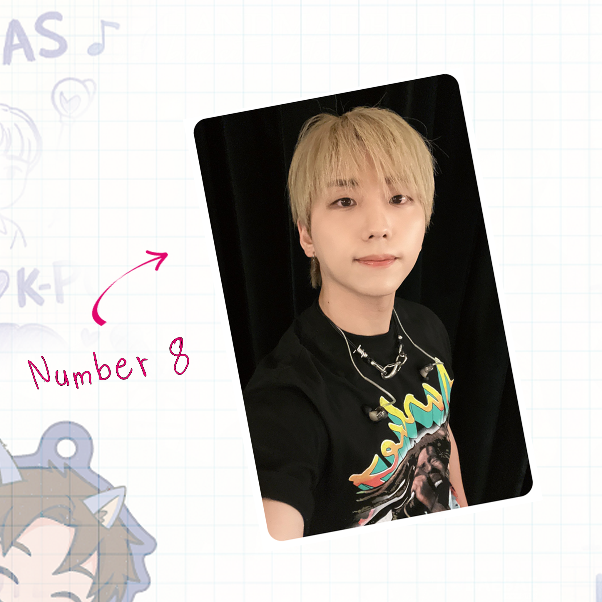 XHR - Gu handmade photocards kpop inspired - Set 1