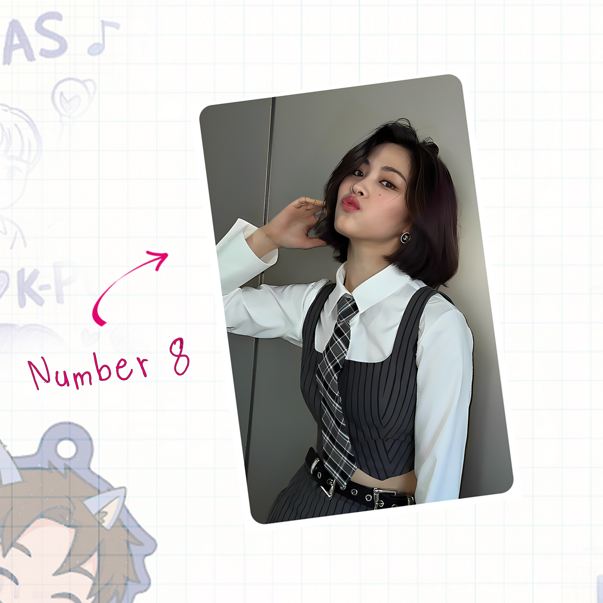 Itz - Ryu handmade photocards kpop inspired - Set 1