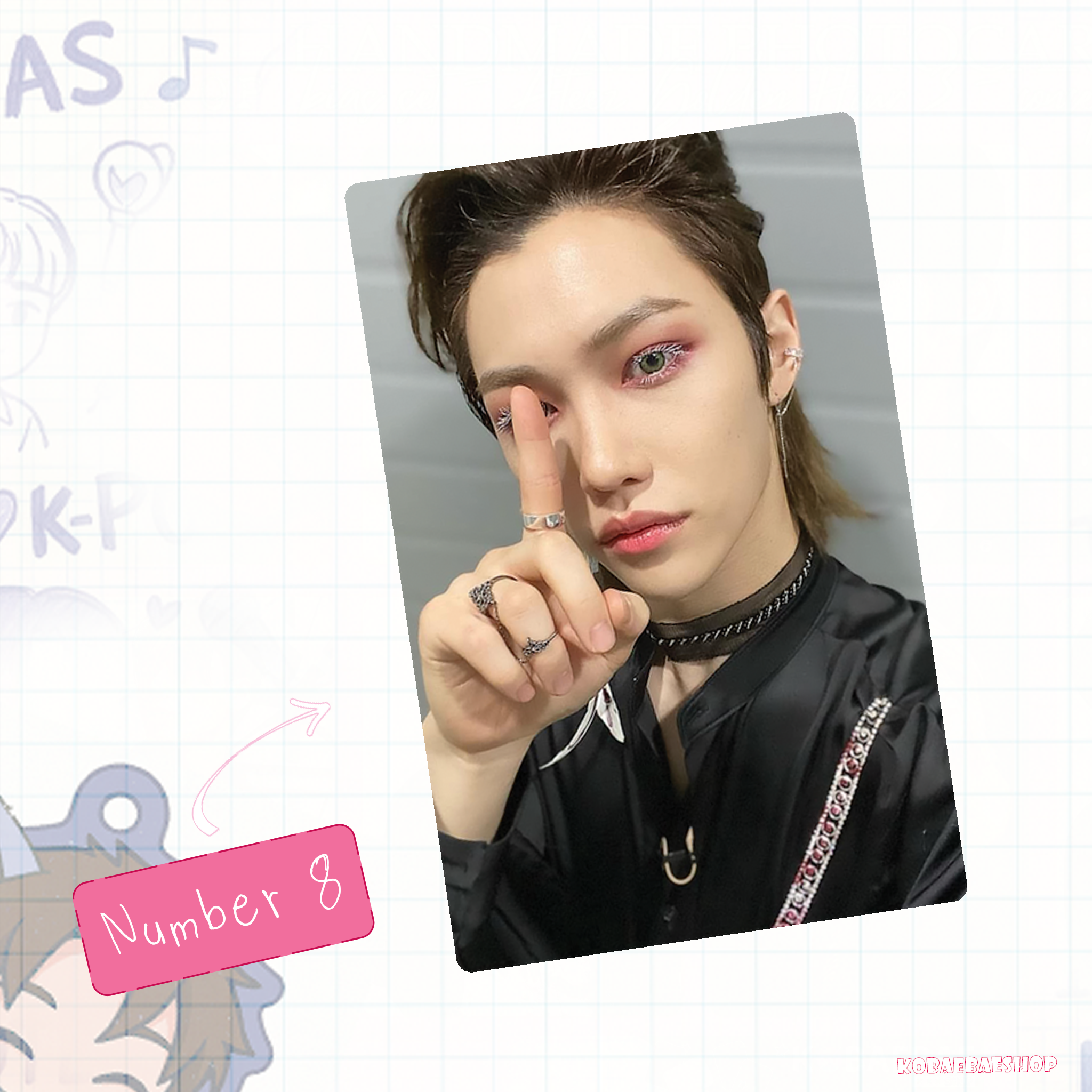 Skz - Lix handmade photocards kpop inspired - Set 2