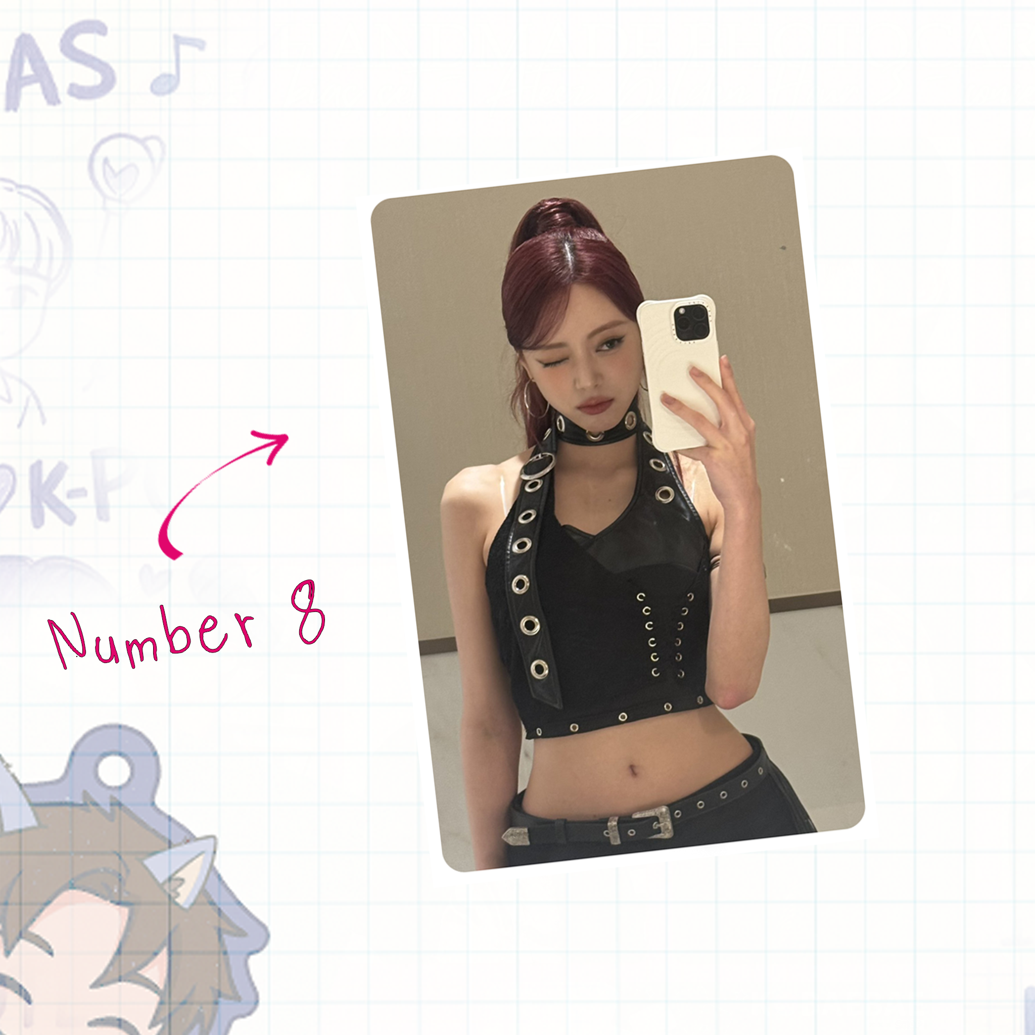 Itz - Yun handmade photocards kpop inspired - Set 1