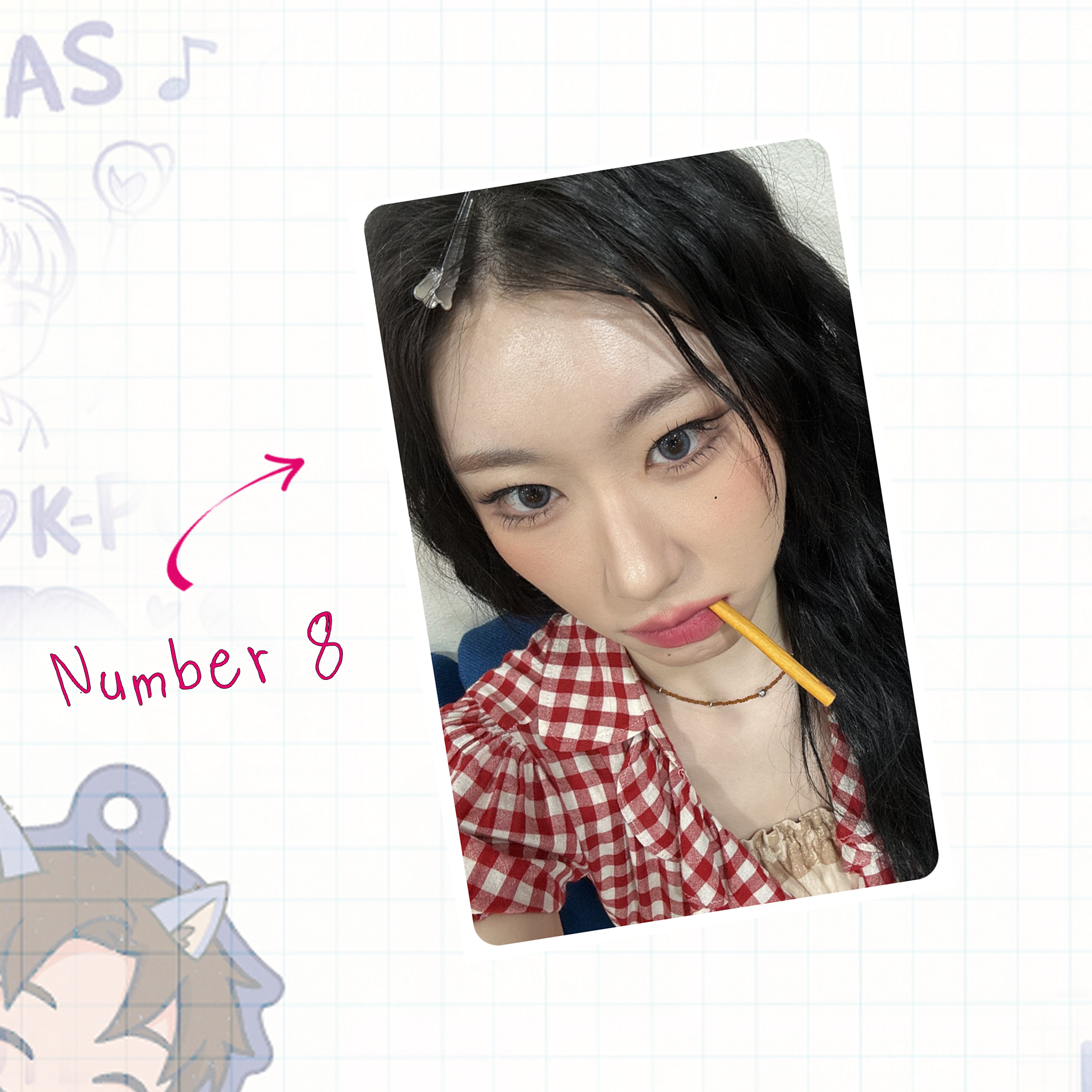 Itz - Chae handmade photocards kpop inspired - Set 1
