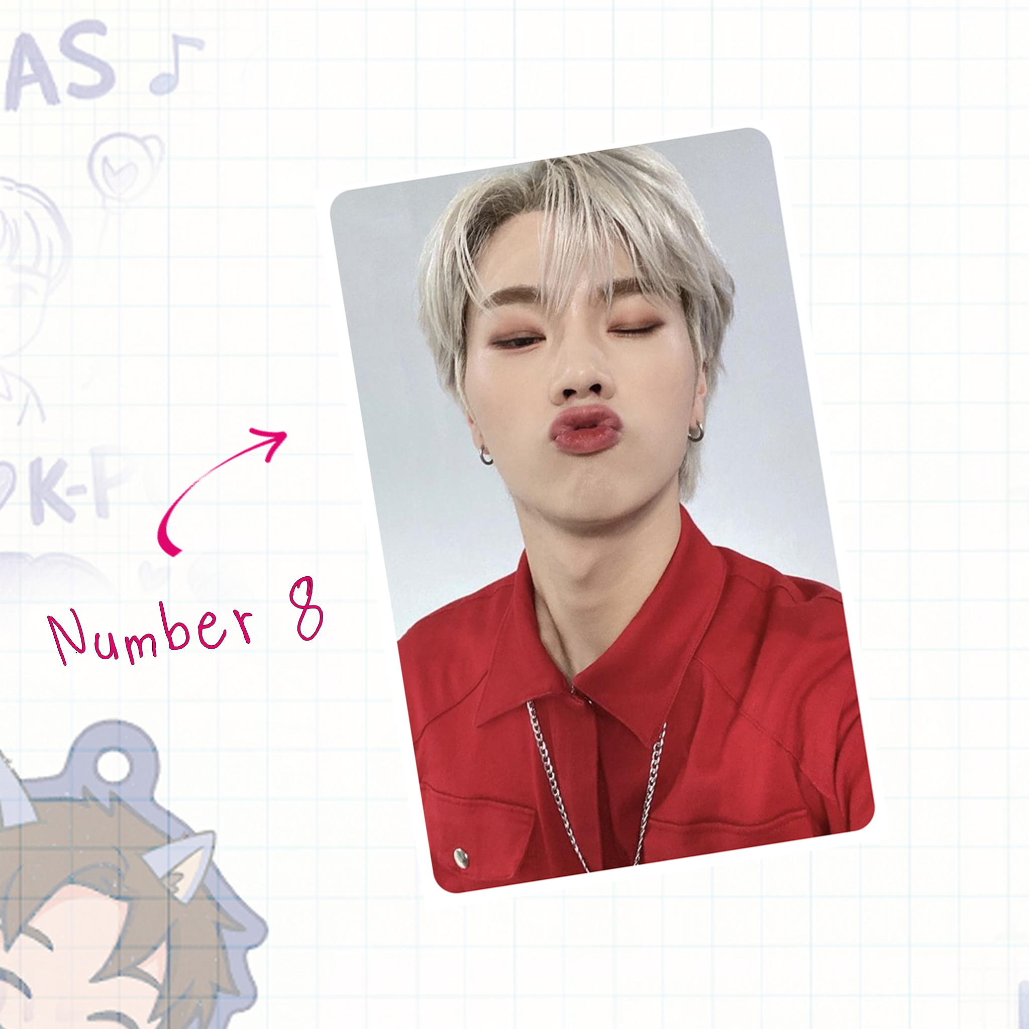 XHR - Jung handmade photocards kpop inspired - Set 1