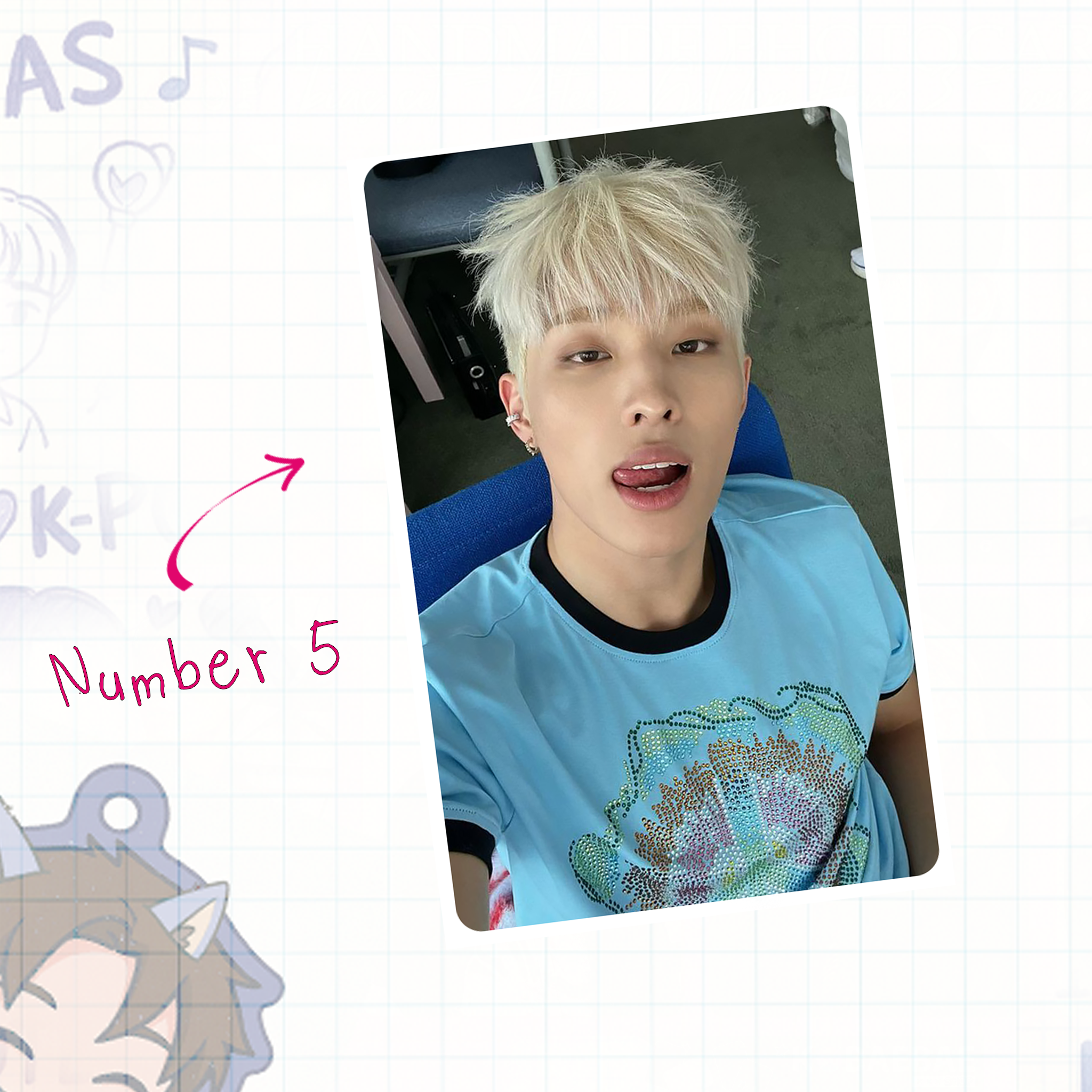 P1H - Kyo handmade photocards kpop inspired - Set 1